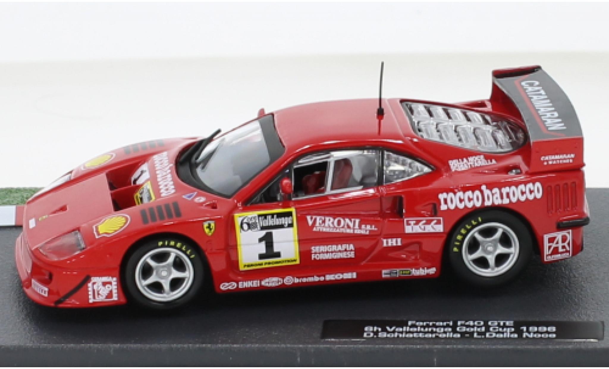 Ferrari F40 1/43 SpecialC GTE No.1 6h Vallelunga 1996 diecast model cars
