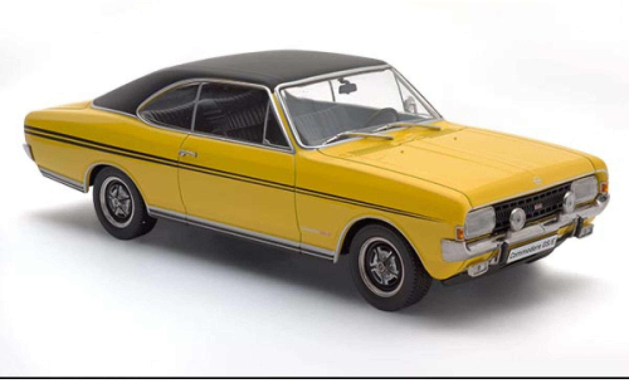 Opel Commodore 1/24 SpecialC A GS/E Coupe yellow/black 1970 diecast model cars