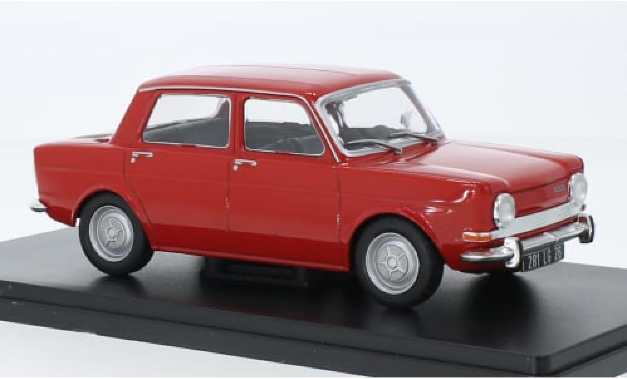 Simca 1000 1/24 SpecialC .-132 red 1976 1:24 diecast model cars