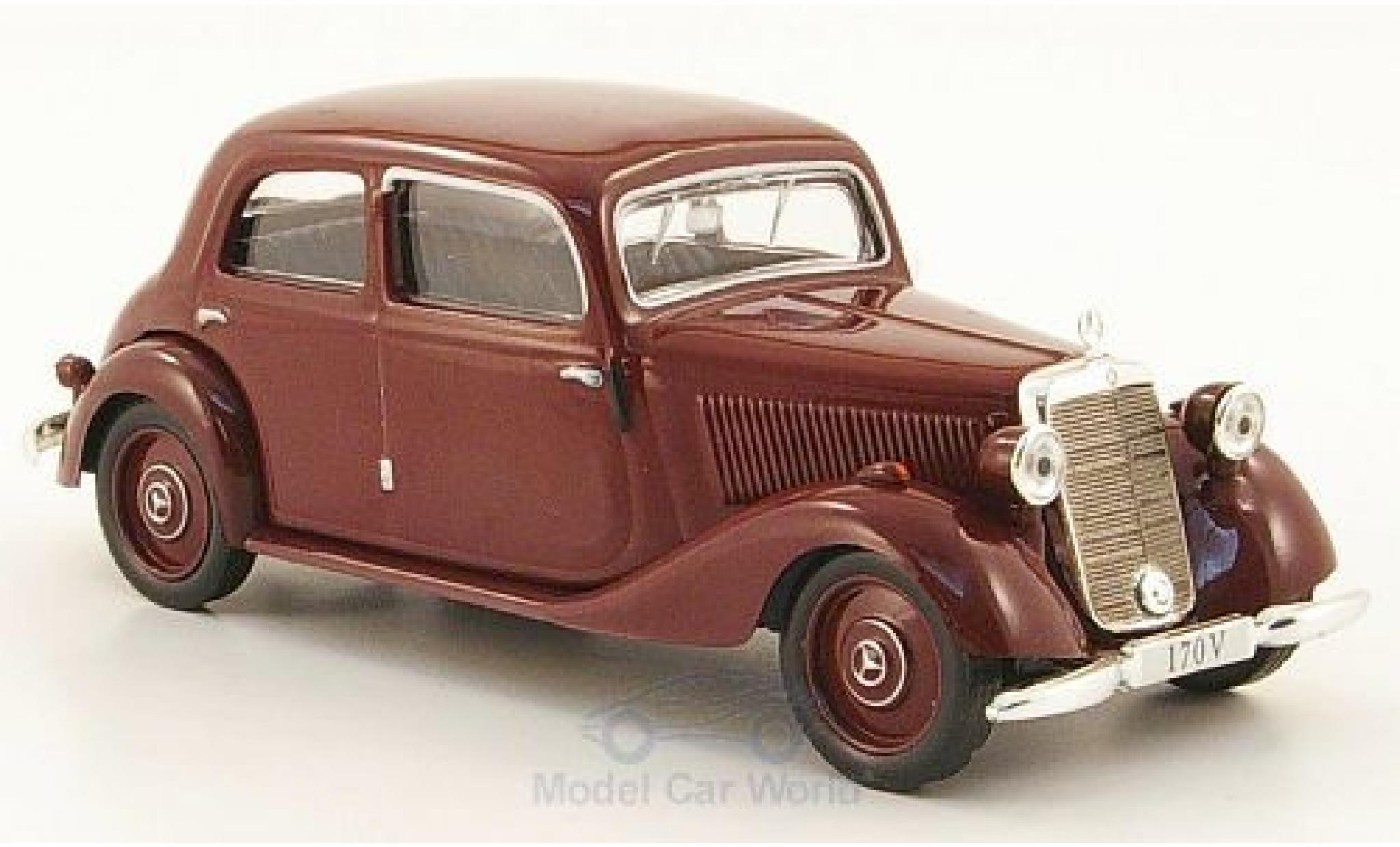 Mercedes 170 1/43 SpecialC V Limousine (W136) red 1949 ohne Vitrine diecast model cars