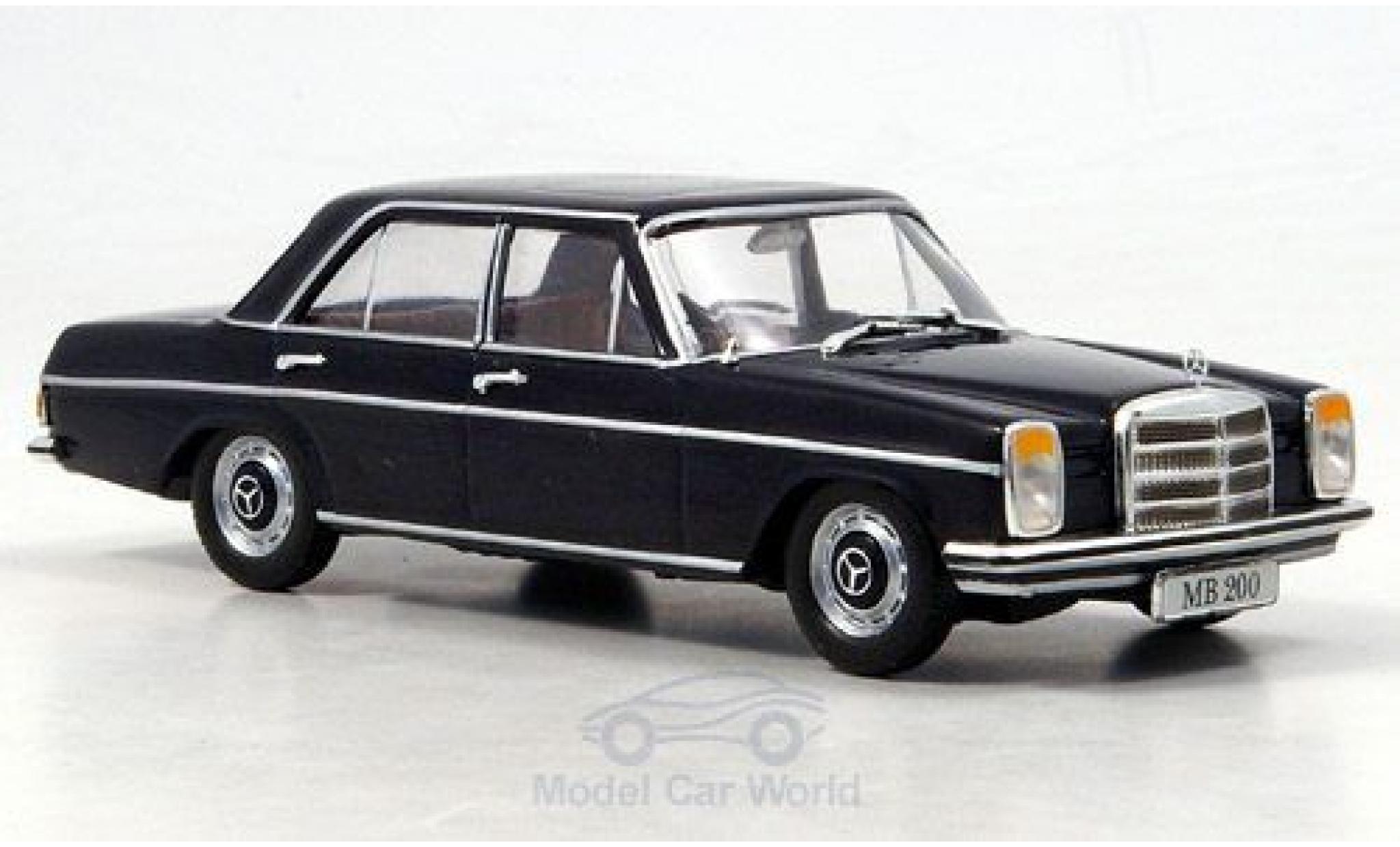 Mercedes 200 1/43 SpecialC /8 (W115) blue 1968 ohne Vitrine diecast model cars