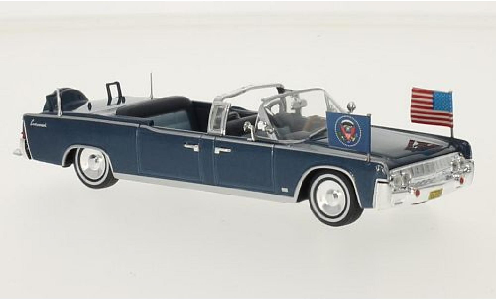 Lincoln Continental 1/43 SpecialC Limousine SS-100-X metallic blue J. F. Kennedy sans Vitrine diecast model cars