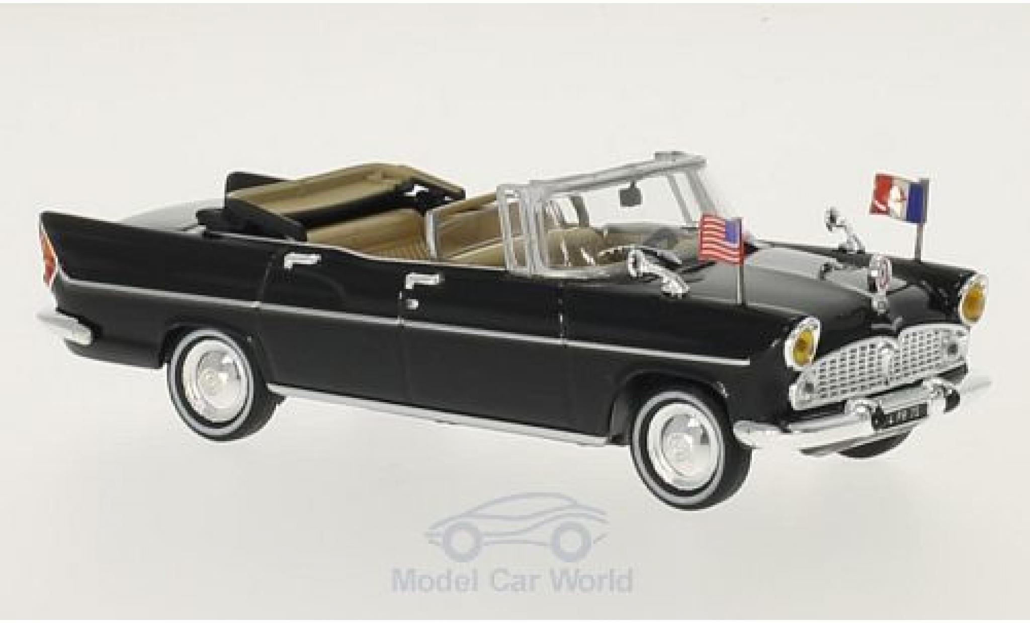 Simca Chambord 1/43 SpecialC V-8 Presidentielle black Charles de Gaulle 1961 ohne Vitrine diecast model cars