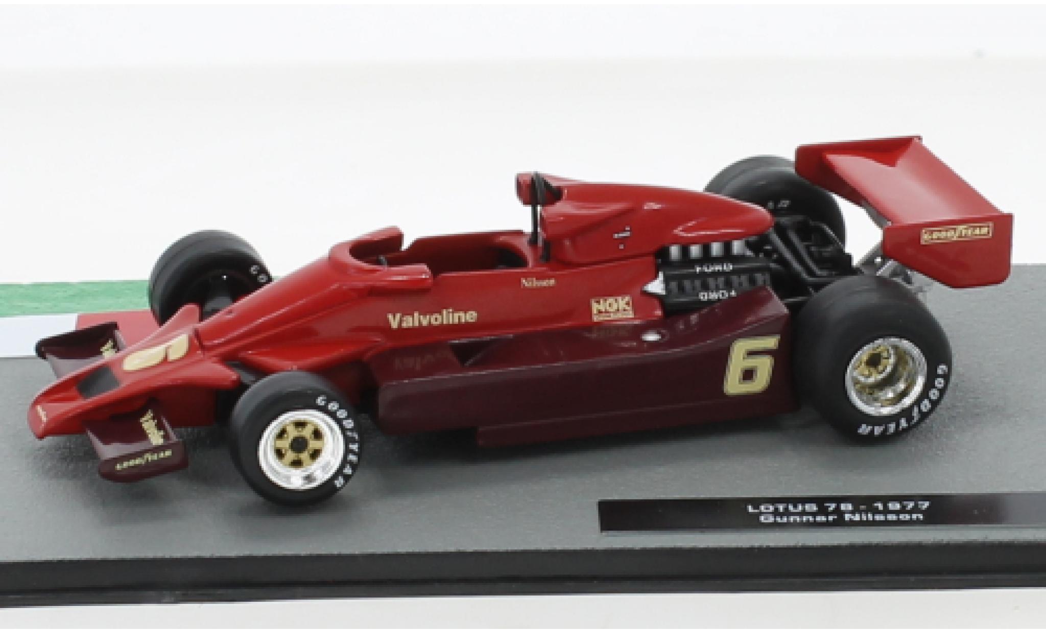 Lotus 78 1/43 SpecialC No.6 Formel 1 1977 diecast model cars