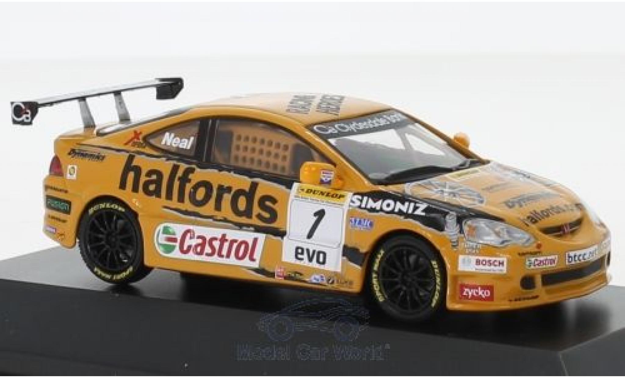 Honda Integra 1/43 SpecialC Type-R RHD No.1 Team Halfords BTCC 2006 M.Neal diecast model cars