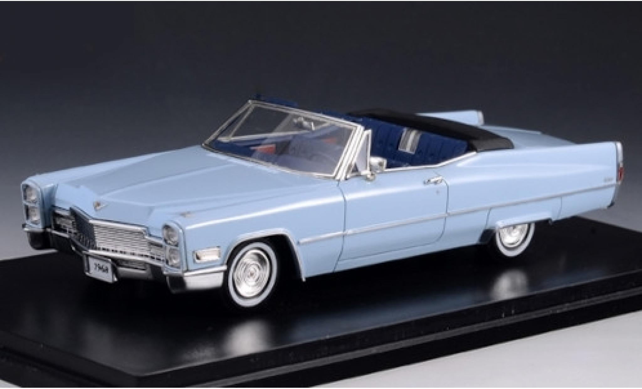 Cadillac Deville 1/43 Stamp Models DeVille Convertible blue 1968 Verdeck ge&ouml;ffnet diecast model cars