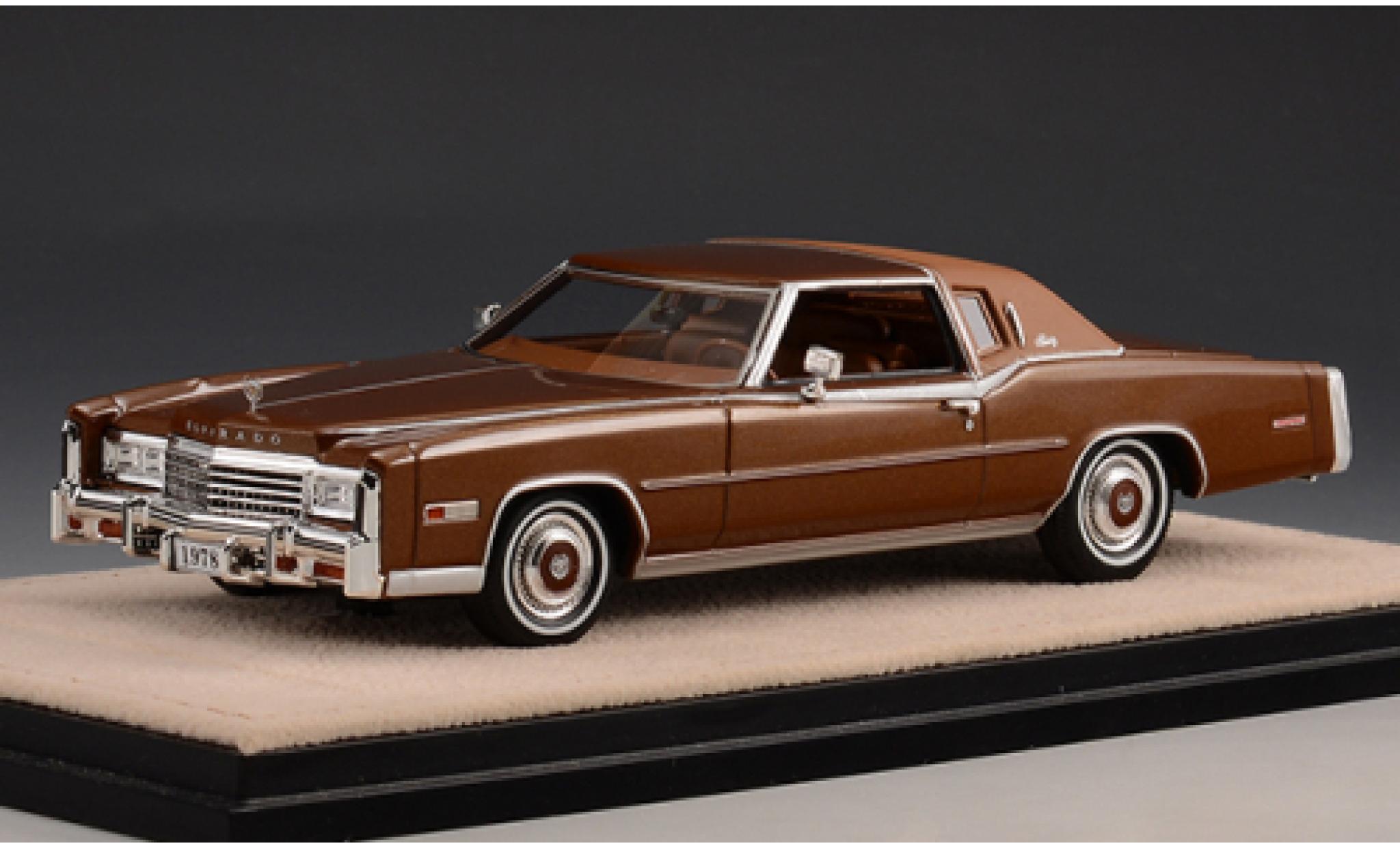 Cadillac Eldorado 1/43 Stamp Models Biarritz metallic brown 1978 diecast model cars