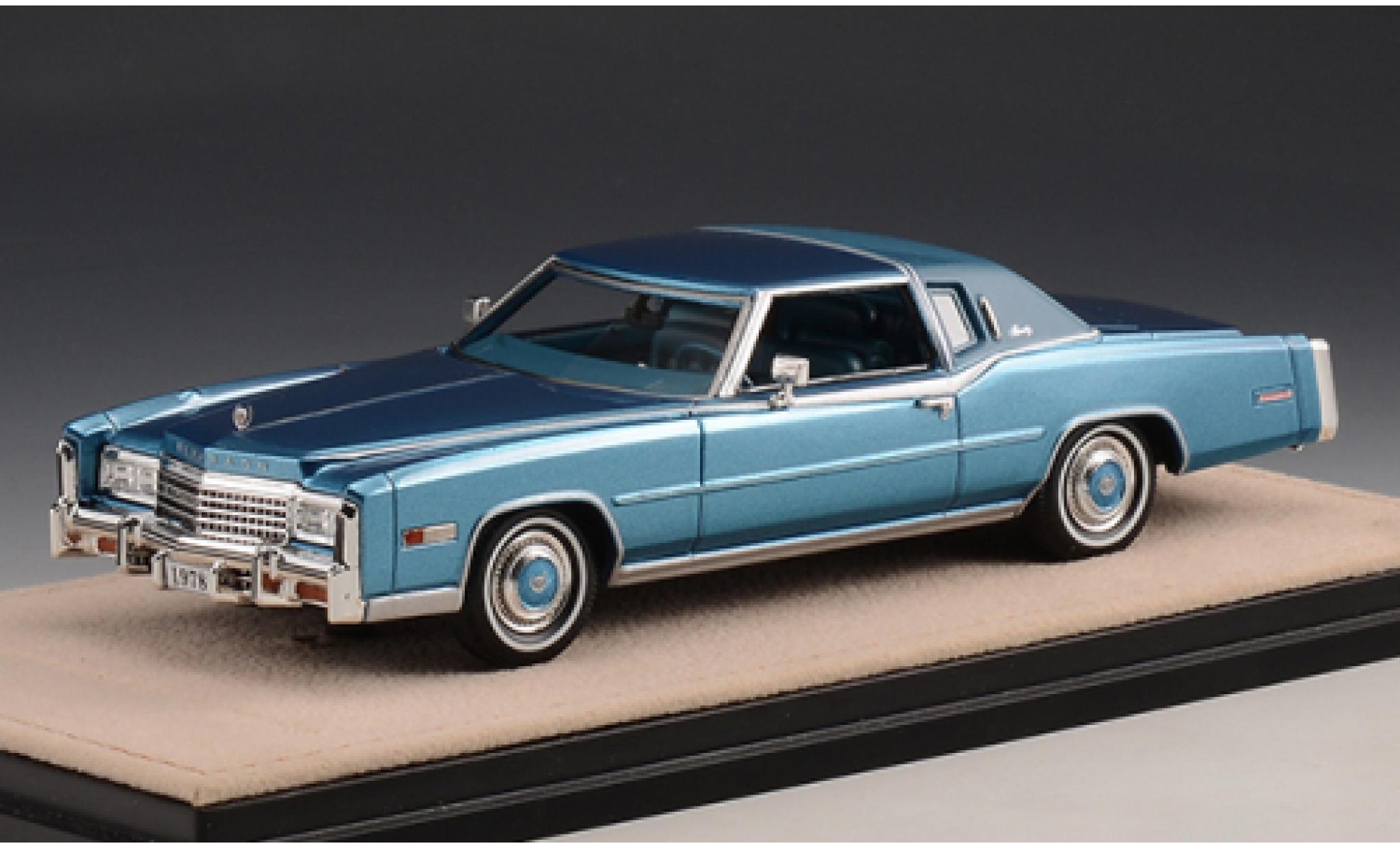 Cadillac Eldorado 1/43 Stamp Models Biarritz metallic blue 1978 diecast model cars