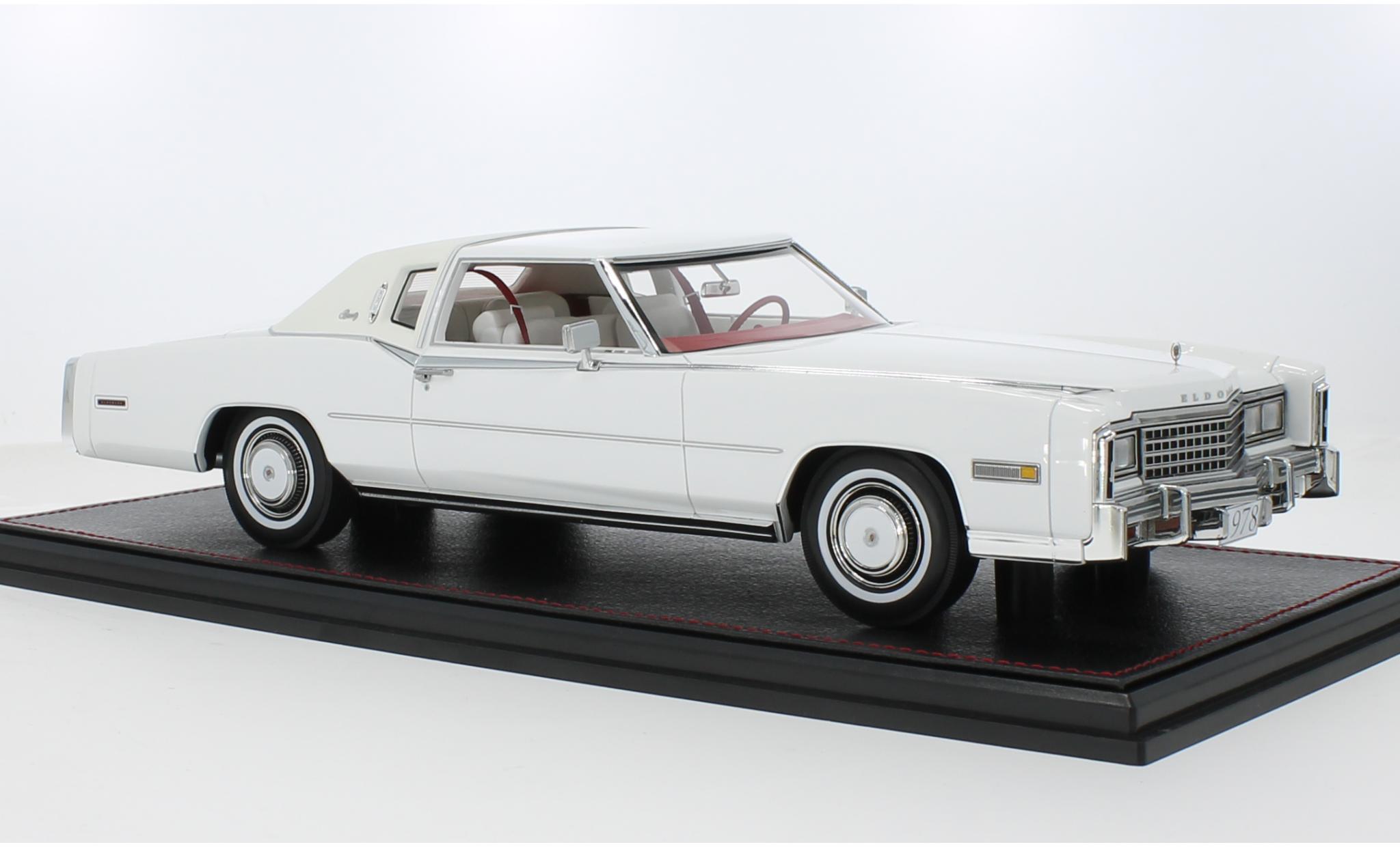 Cadillac Eldorado 1/18 Stamp Models Biarritz white 1978 1:18 diecast model cars