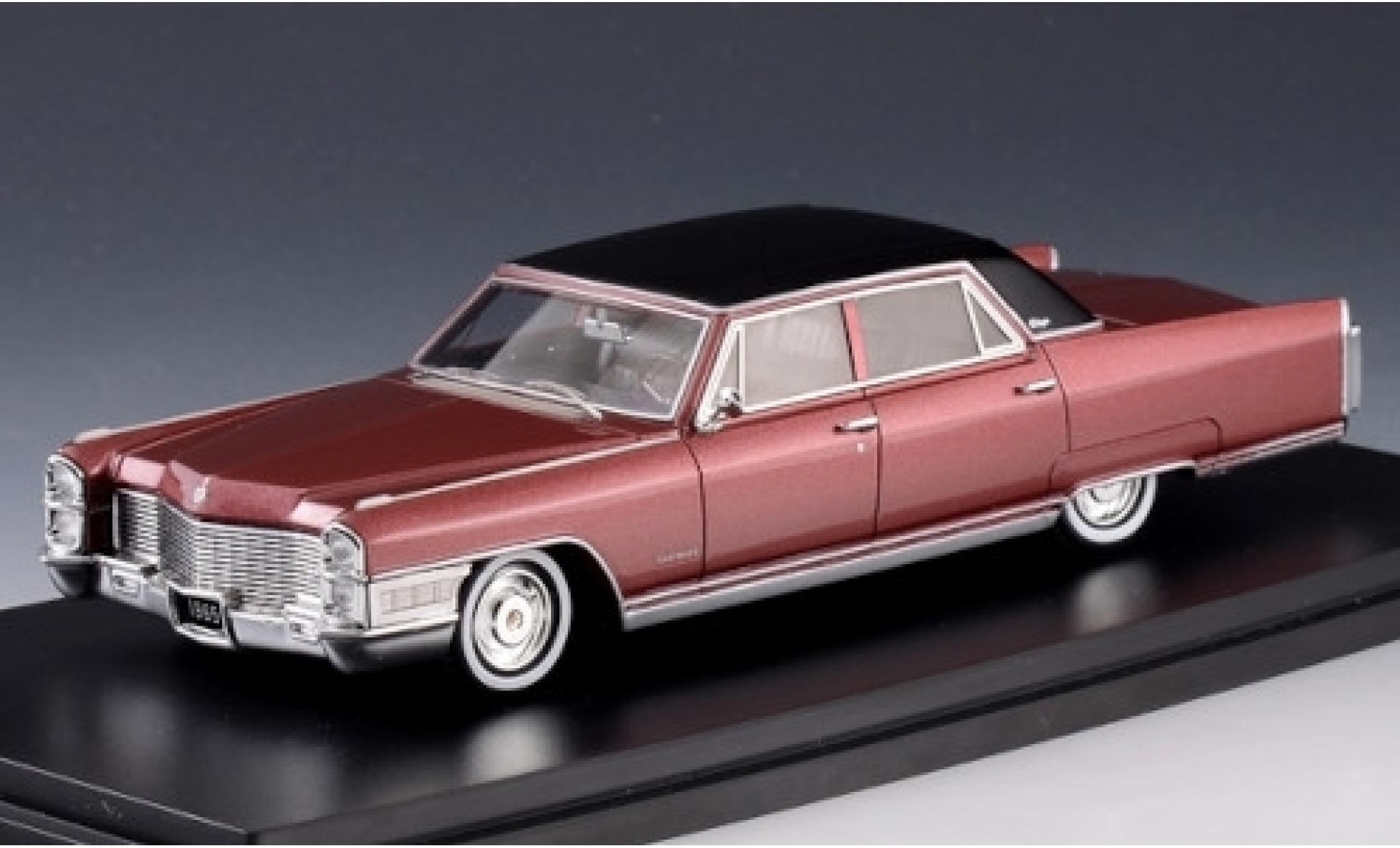 Cadillac Fleetwood 1/43 Stamp Models 60 Special metallic red/matt-black 1965 diecast model cars