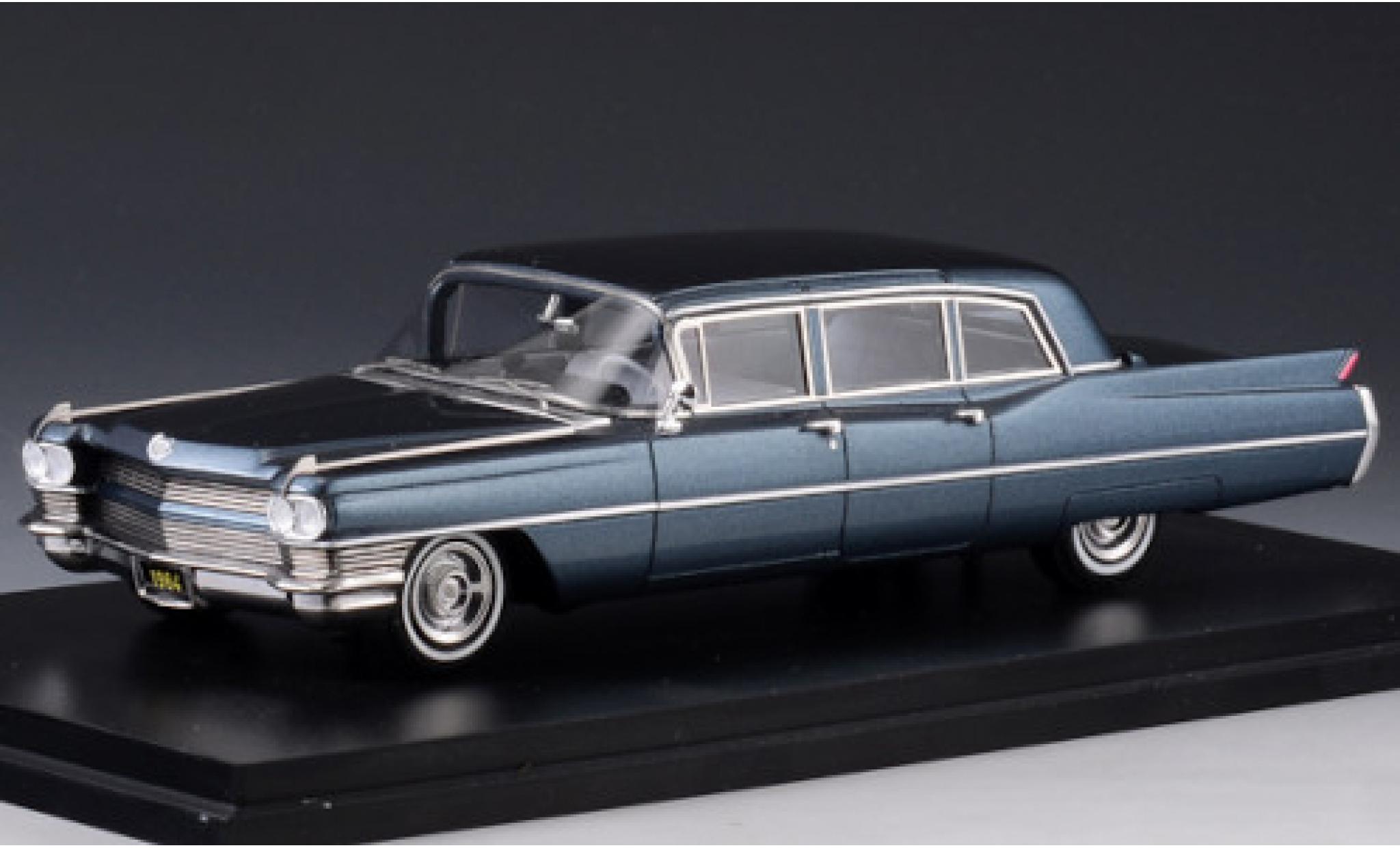 Cadillac Fleetwood 1/43 Stamp Models 75 Limousine metallic blue 1964 diecast model cars