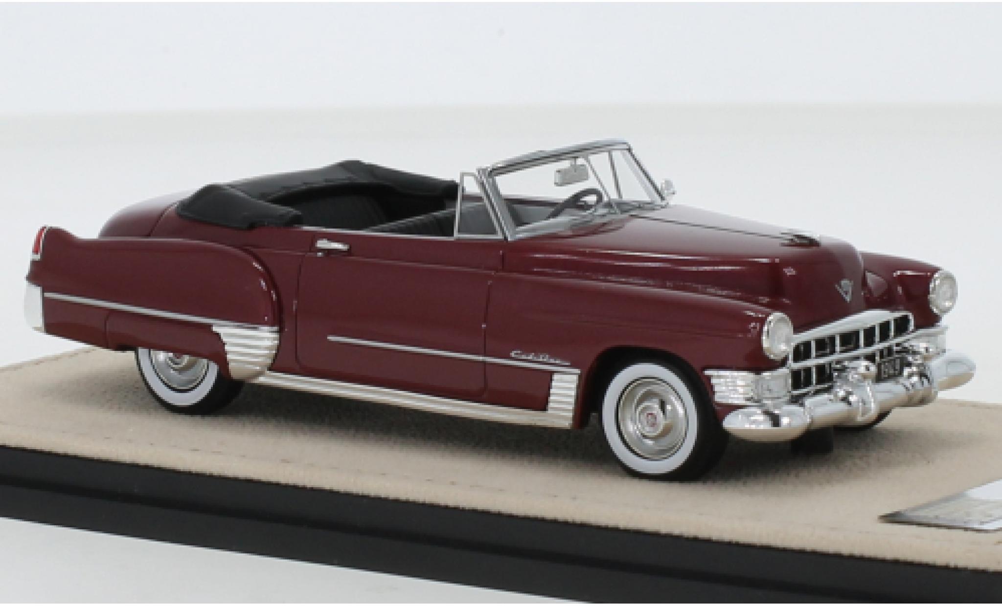 Cadillac Series 62 1/43 Stamp Models Convertible metallic red 1949 diecast model cars