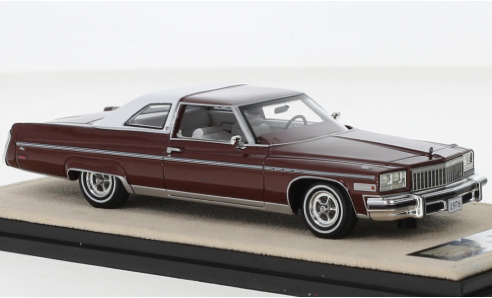 Buick Electra 1/43 Stamp Models 225 limited Coupe metallise red fonc&eacute;/white 1976 diecast model cars