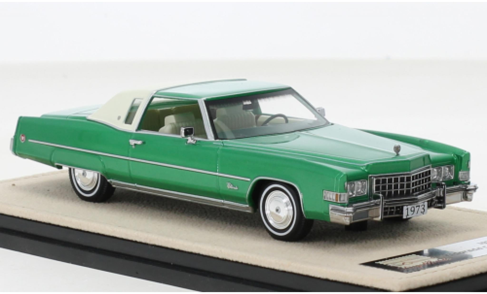 Cadillac Eldorado 1/43 Stamp Models Custom Convertible metallise green 1973 diecast model cars