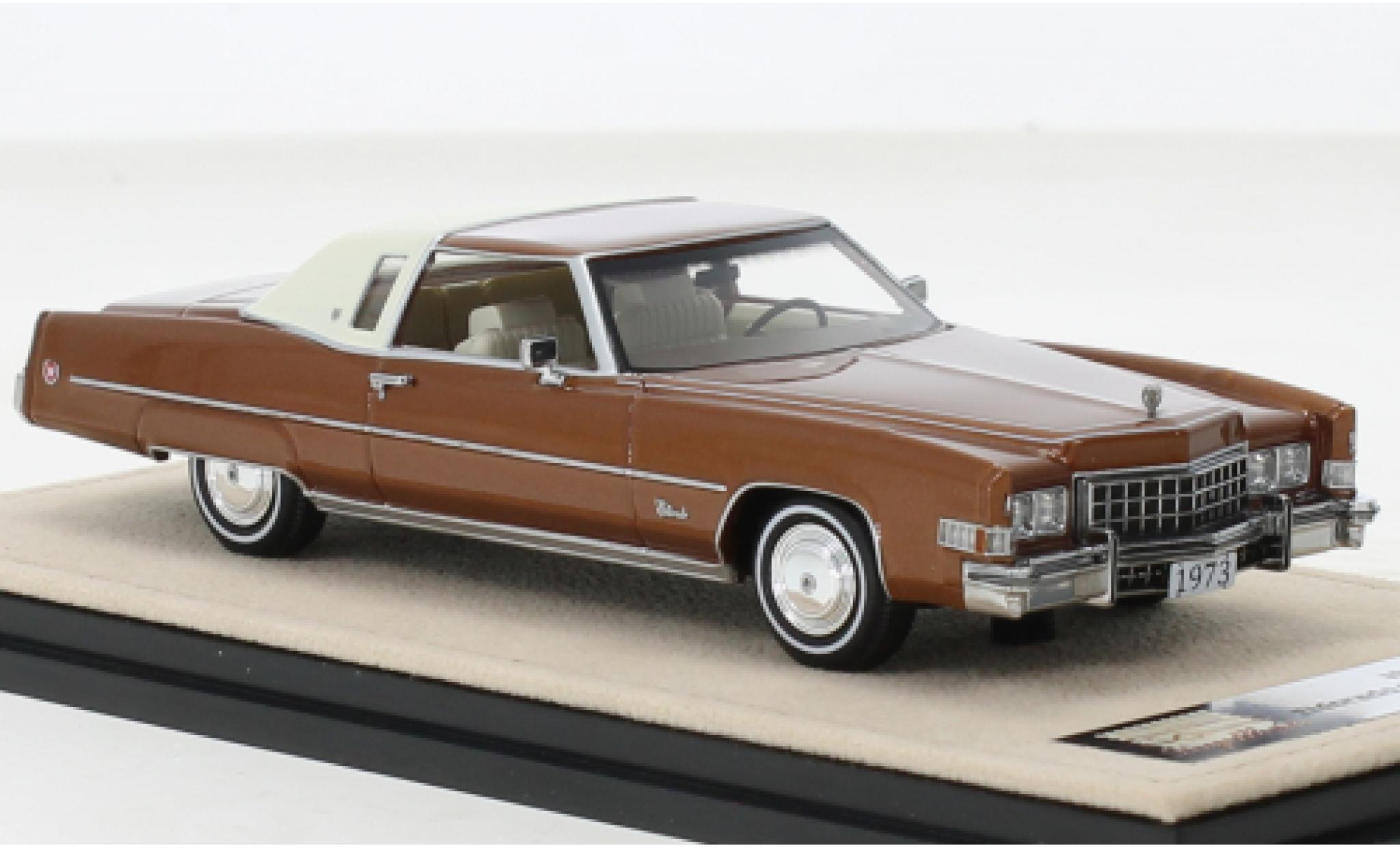 Cadillac Eldorado 1/43 Stamp Models Douane cabriolet metallise brun 1973 diecast model cars
