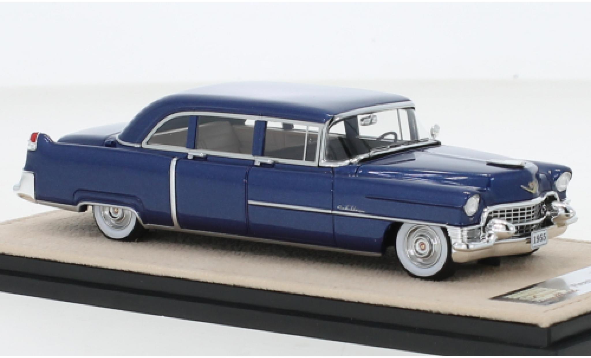 Cadillac Fleetwood 1/43 Stamp Models 75 Limousine metallise blue fonc&eacute; 1955 diecast model cars