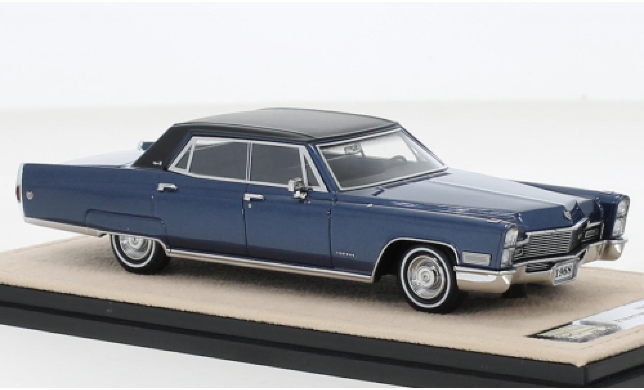 Cadillac Fleetwood 1/43 Stamp Models Brougham metallise blue/black 1968 diecast model cars