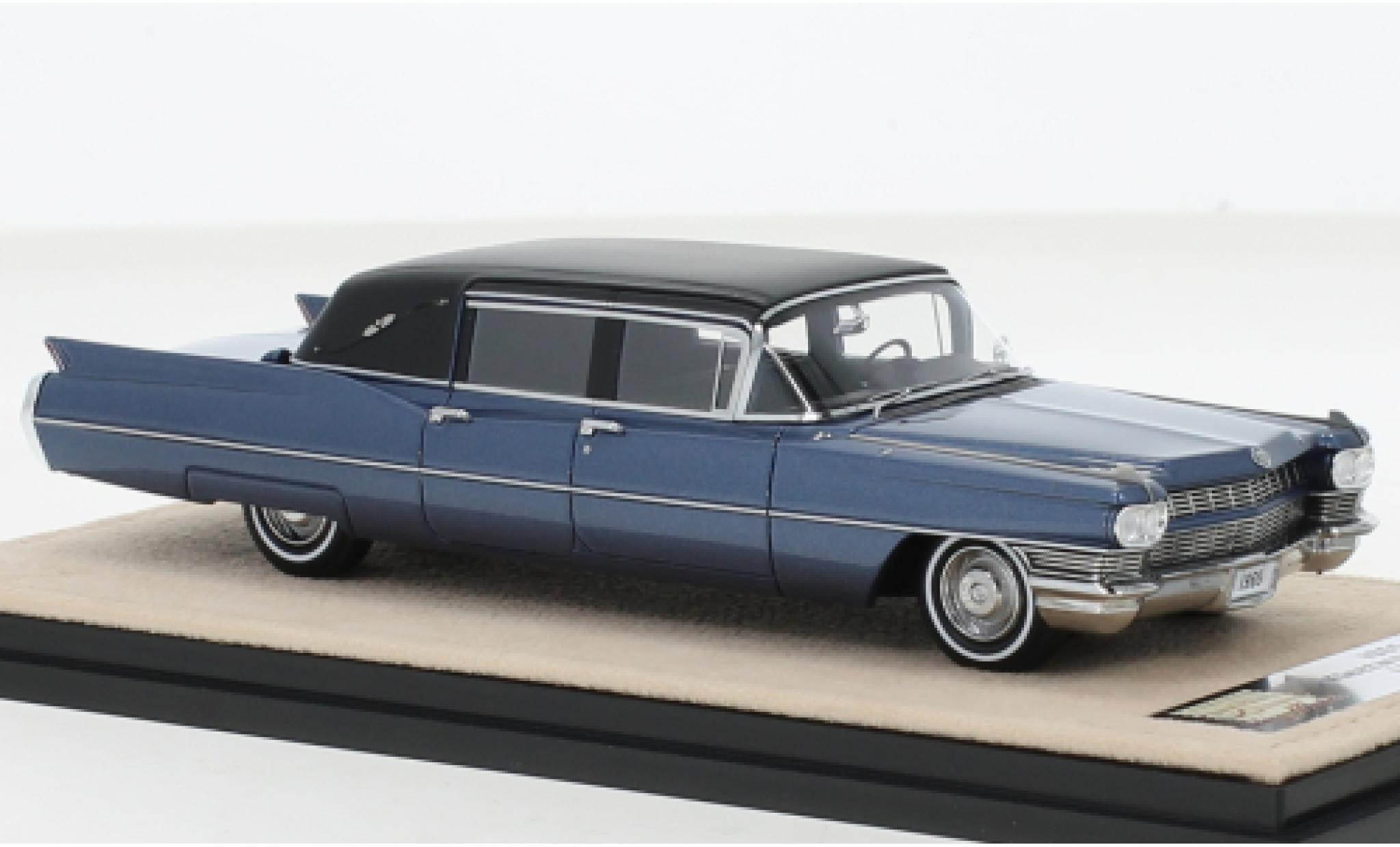 Cadillac Fleetwood 1/43 Stamp Models formel Limousine Landau Top metallise blue/black 1968 diecast model cars