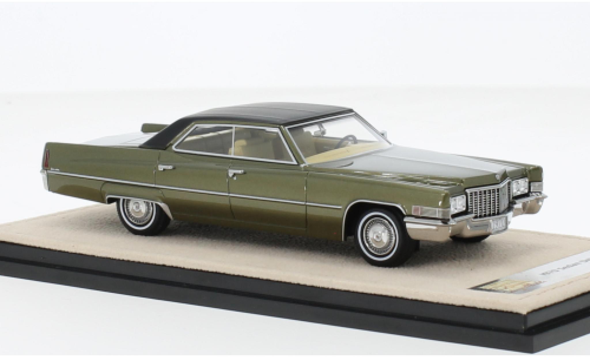 Cadillac Sedan 1/43 Stamp Models DeVille metallise vert/black 1970 diecast model cars