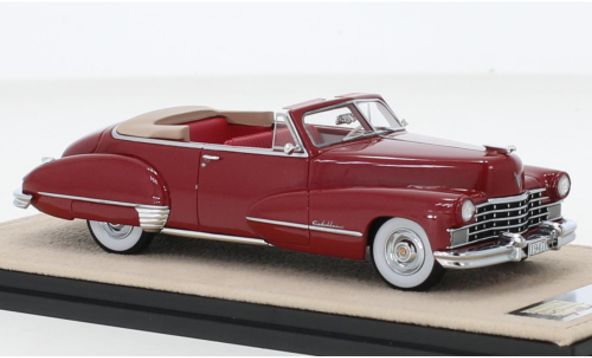 Cadillac Series 62 1/43 Stamp Models Convertible metallise red fonc&eacute; 1947 diecast model cars