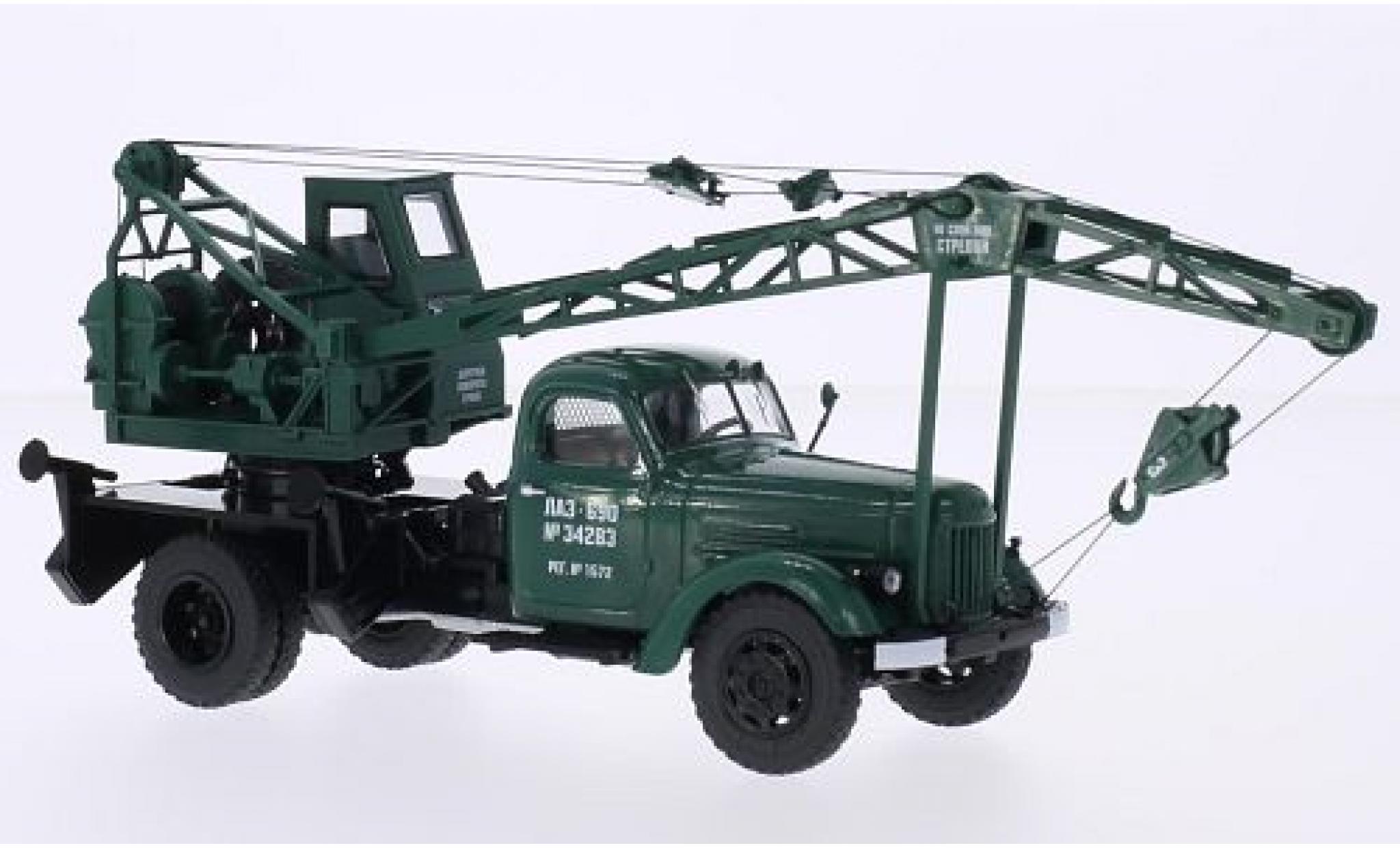 Zil 164 1/43 Start Scale Models ZIL LAZ-690 green avec construction de grues diecast model cars