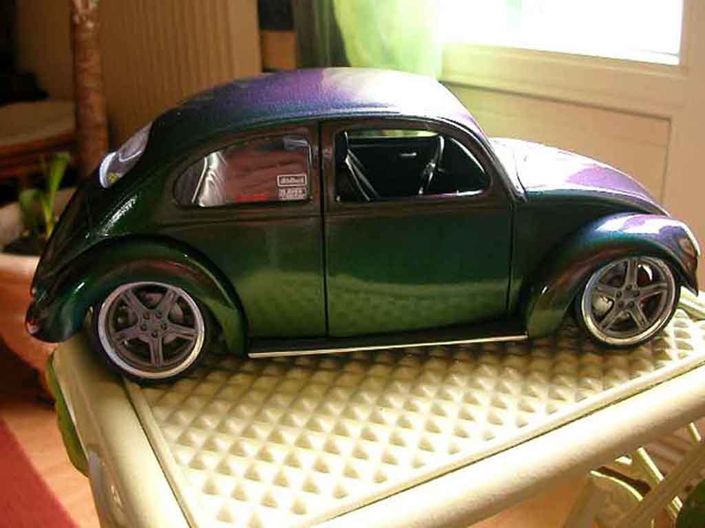 Volkswagen Kafer 1/18 Solido street cox peinture cameleon diecast model cars