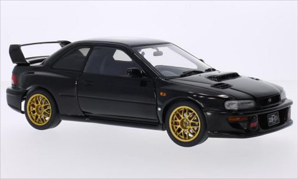 Subaru Impreza 22B 1/18 Autoart 22B black 1998 diecast model cars