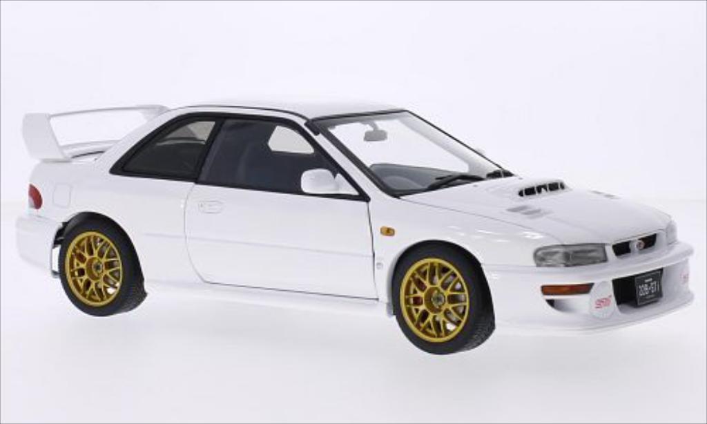 Subaru Impreza 22B 1/18 Autoart 22B white 1998 diecast model cars