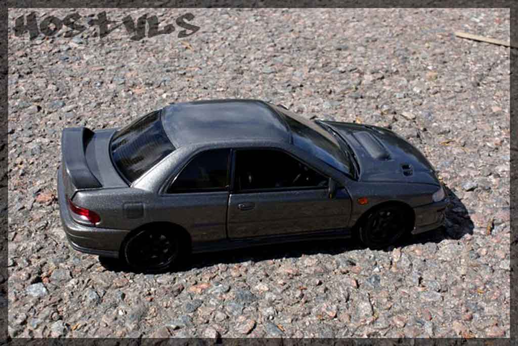 Subaru Impreza Type R gt turbo sti grey carbone 1/18 Autoart