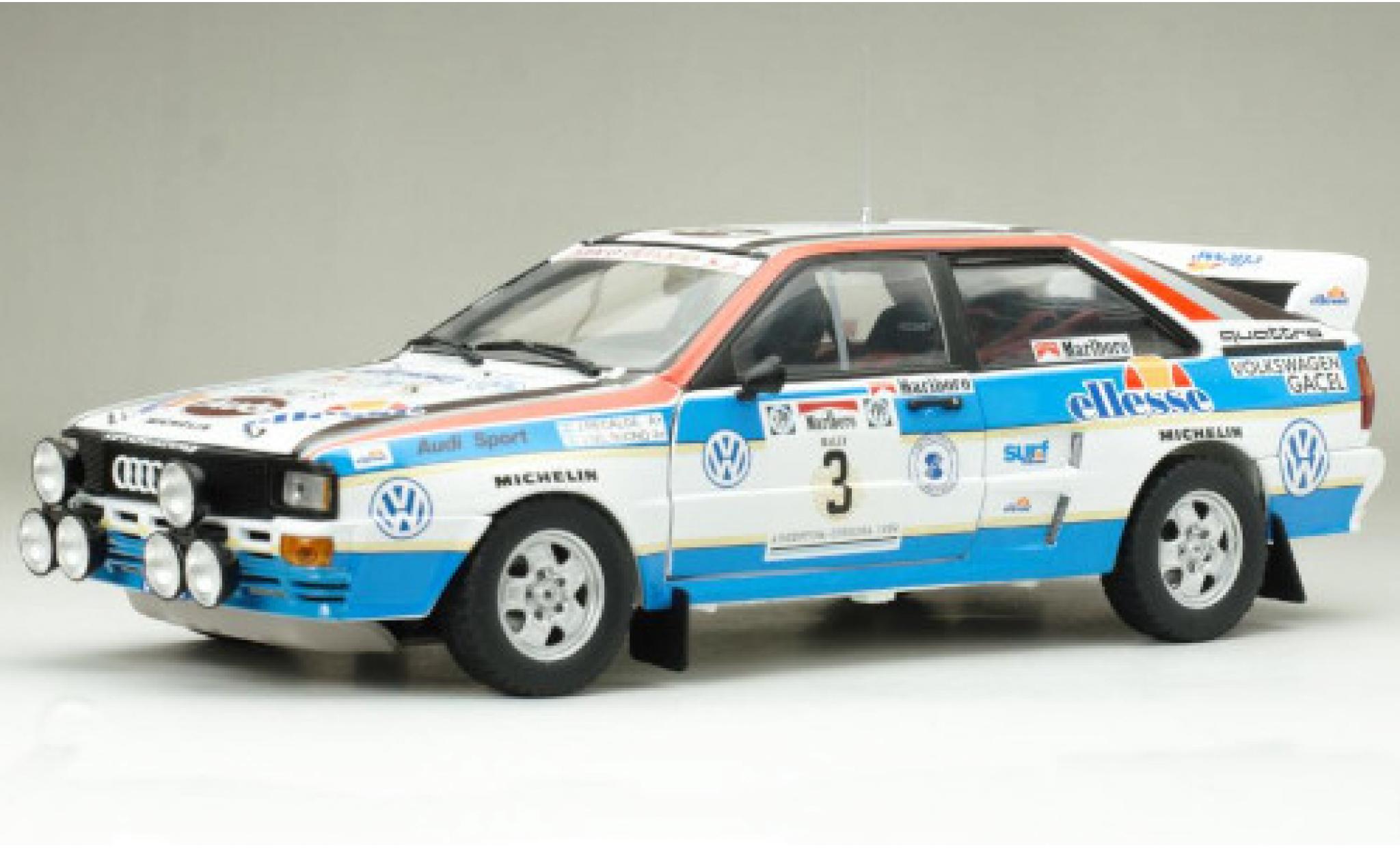 Audi Quattro 1/18 Sun Star quattro A2 No.3 ellesse Rally WM Rally Argentinien 1984 J.Recalde/J.Del Buono diecast model cars