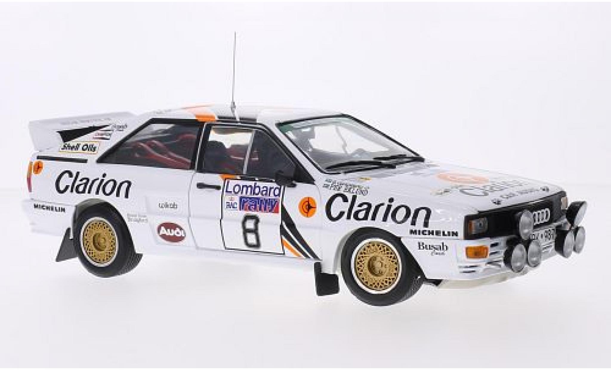 Audi Quattro 1/18 Sun Star A2 No.8 Clarion Rally WM RAC Rally 1985 P.Eklund/B.Cederberg diecast model cars