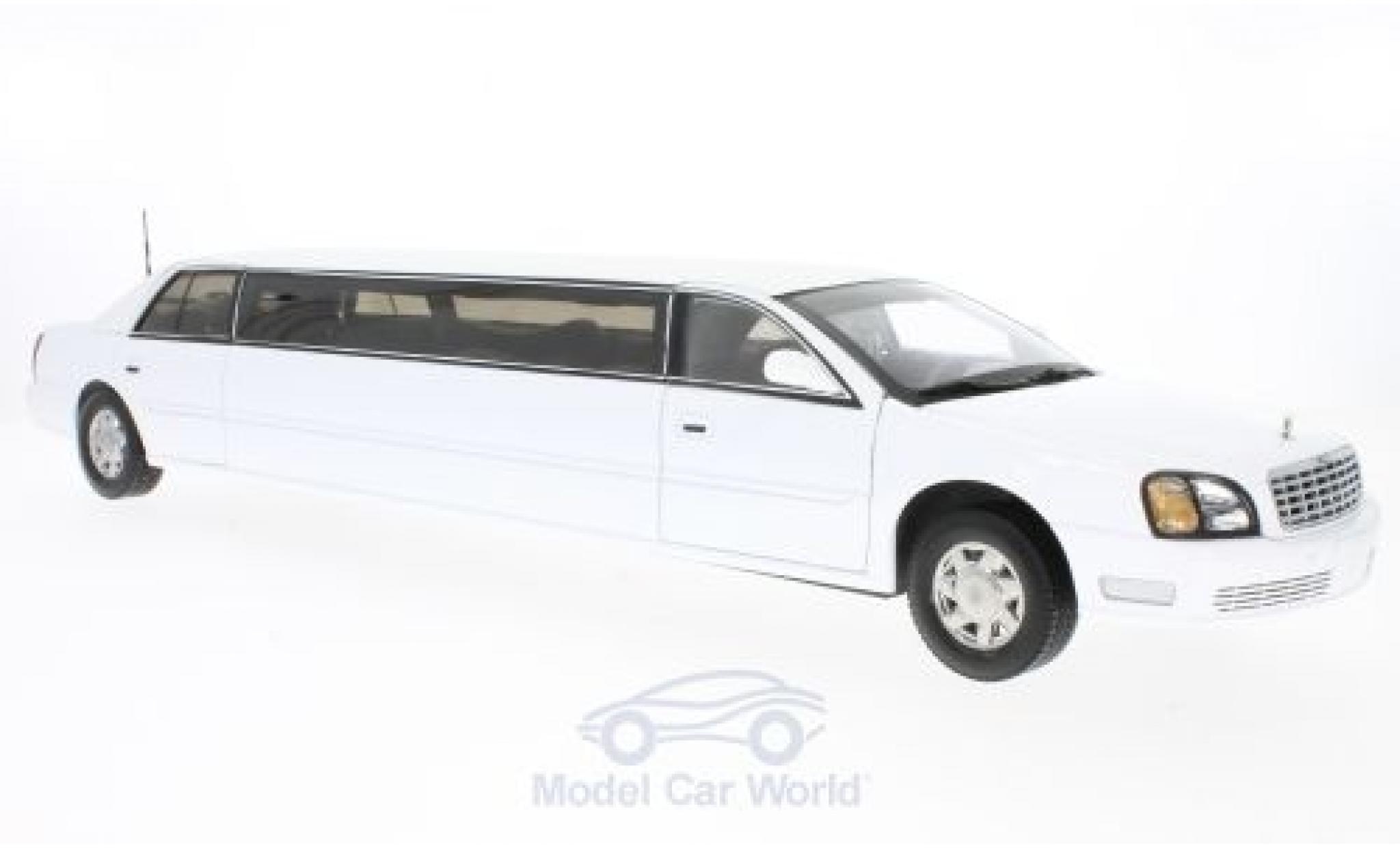Cadillac Deville 1/18 Sun Star DeVille Limousine white 2004 diecast model cars