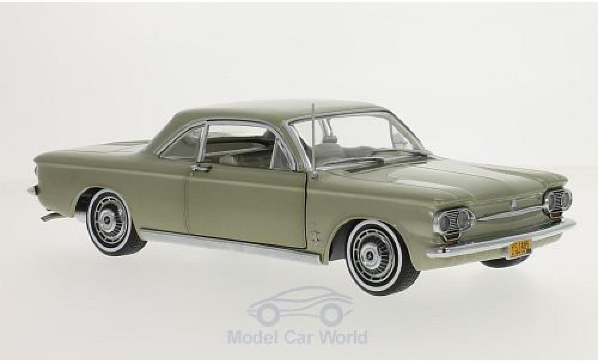 Chevrolet Corvair 1/18 Sun Star Coupe metallic green 1963 diecast model cars
