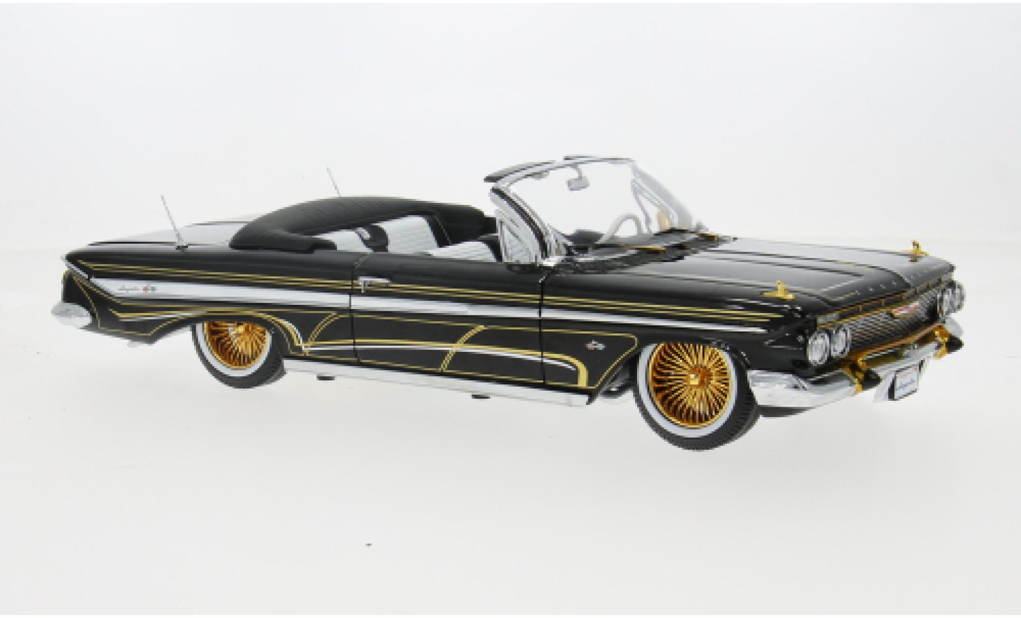 Chevrolet Impala 1/18 Sun Star Convertible Lowrider black 1961 1:18 diecast model cars