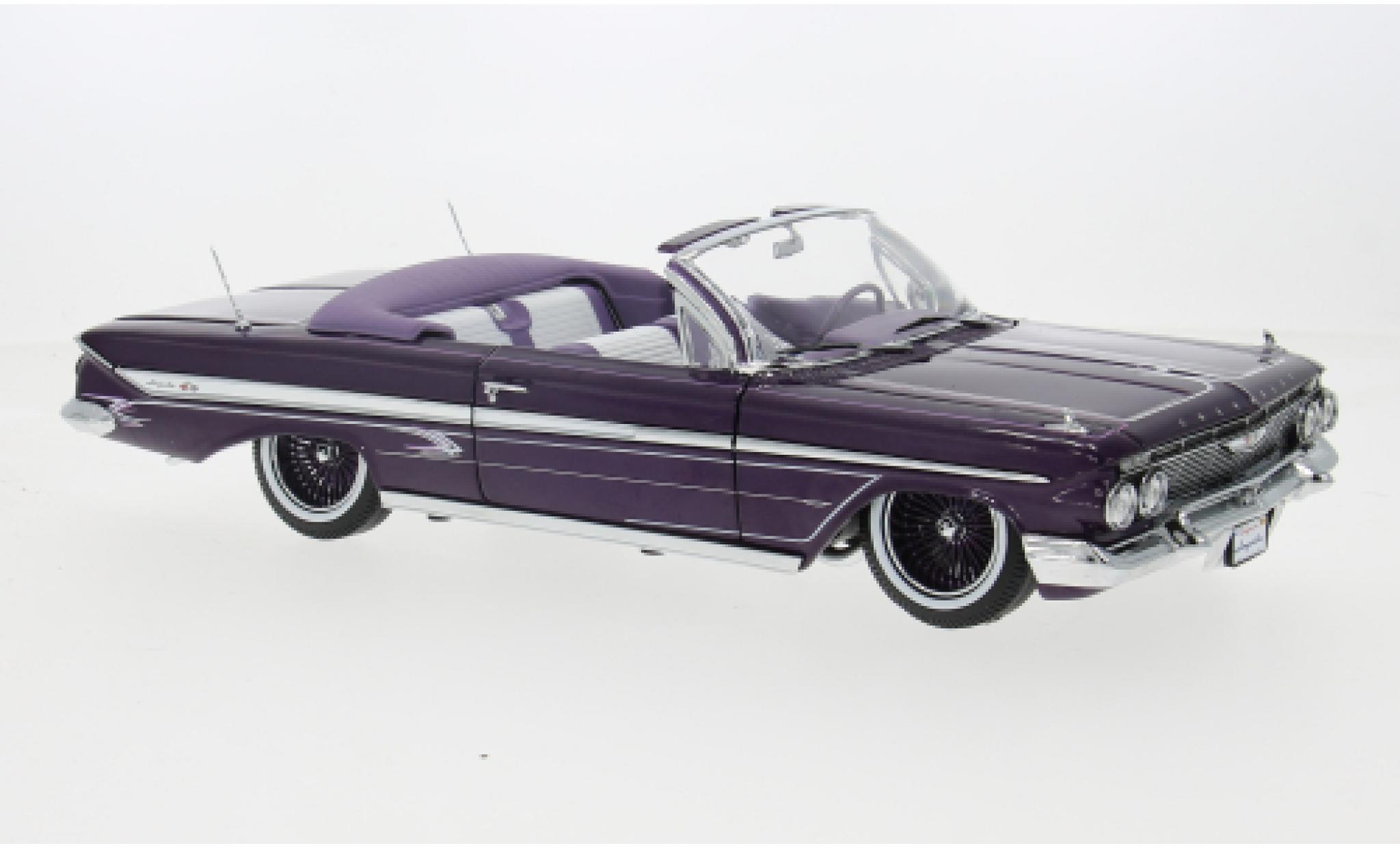 Chevrolet Impala 1/18 Sun Star Convertible Lowrider purple 1961 1:18 diecast model cars