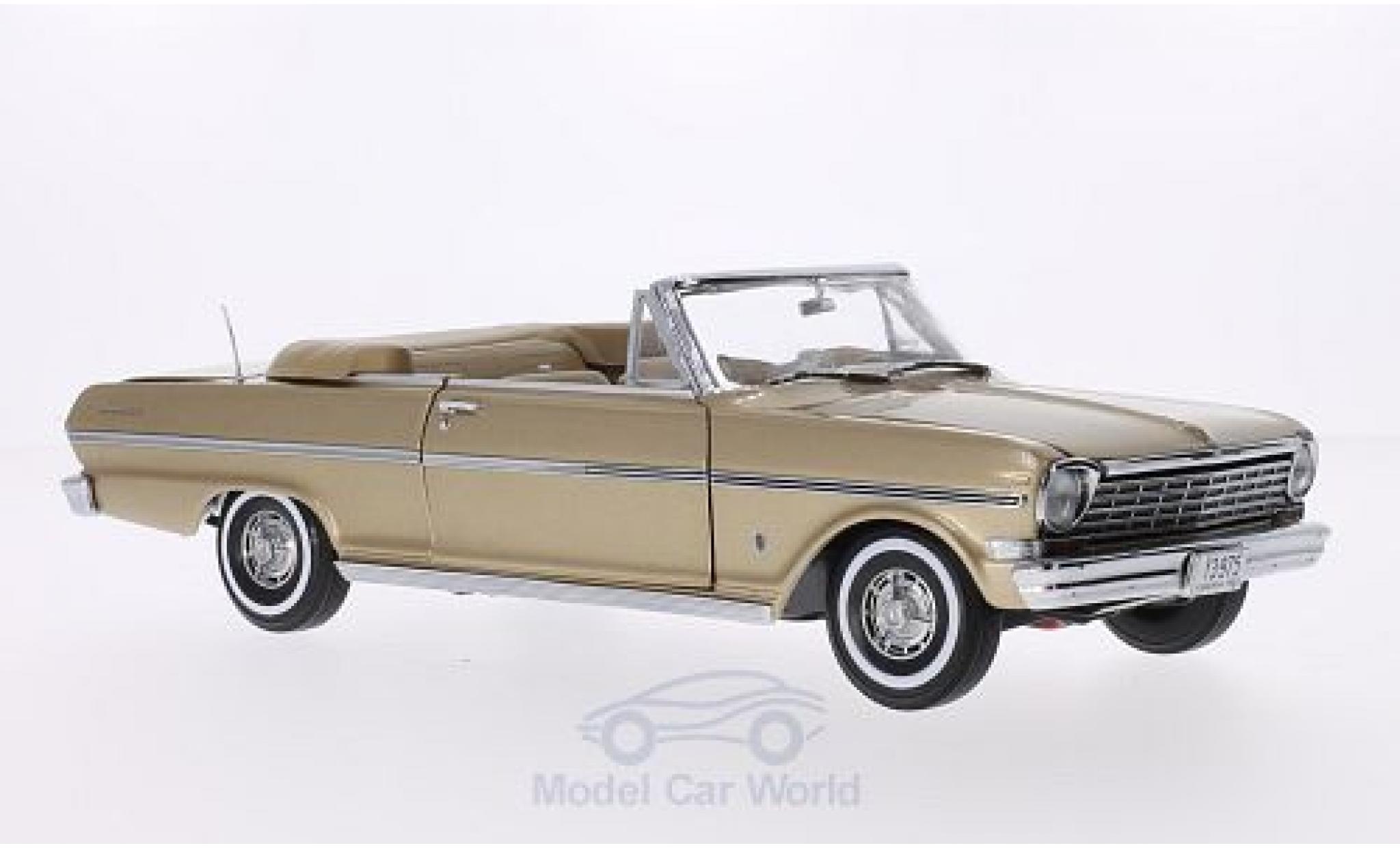 Chevrolet Nova 1963 1/18 Sun Star Convertible metallic brown 1963 Verdeck ge&ouml;ffnet diecast model cars