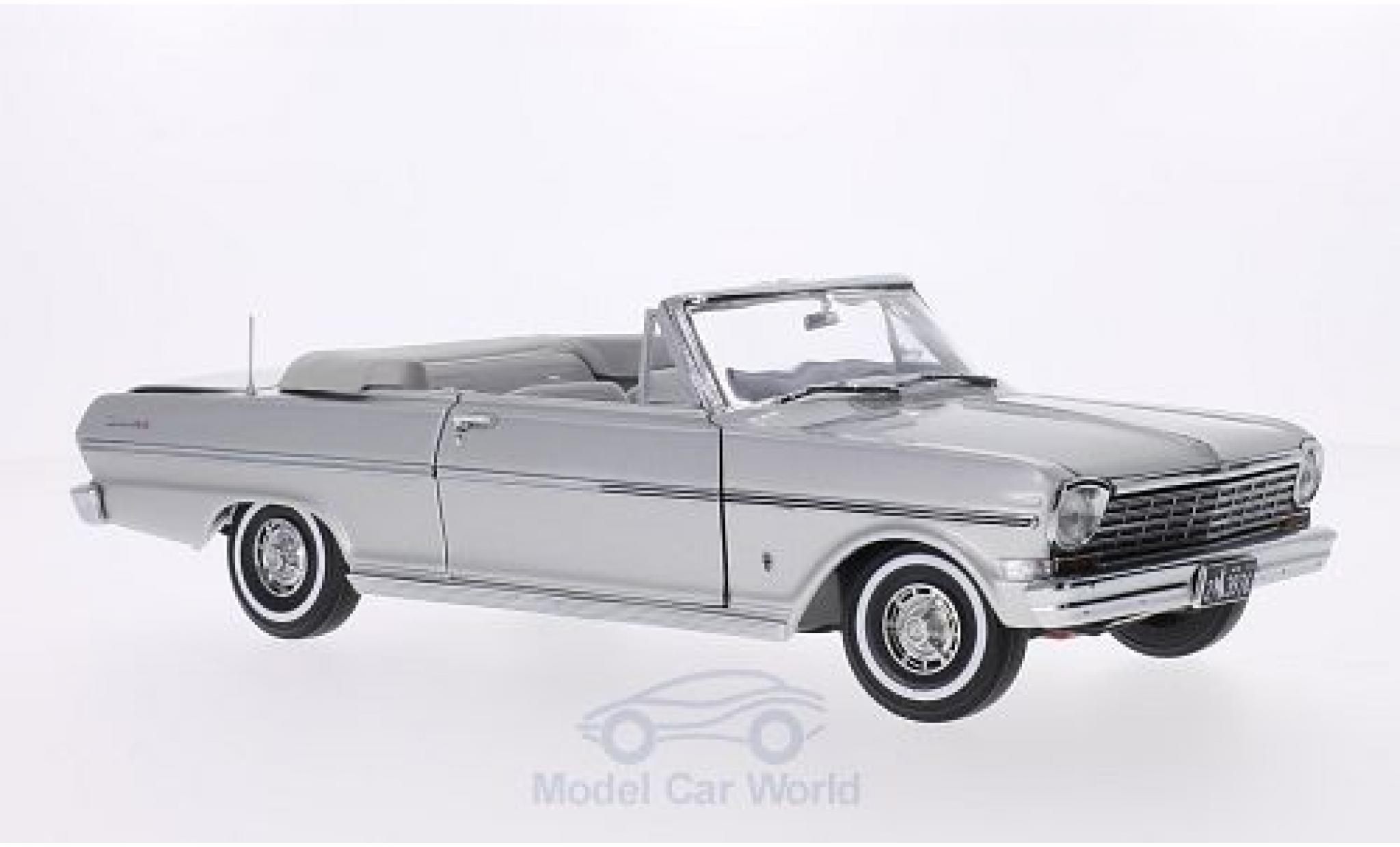 Chevrolet Nova 1963 1/18 Sun Star Convertible grey 1963 Verdeck ge&ouml;ffnet diecast model cars