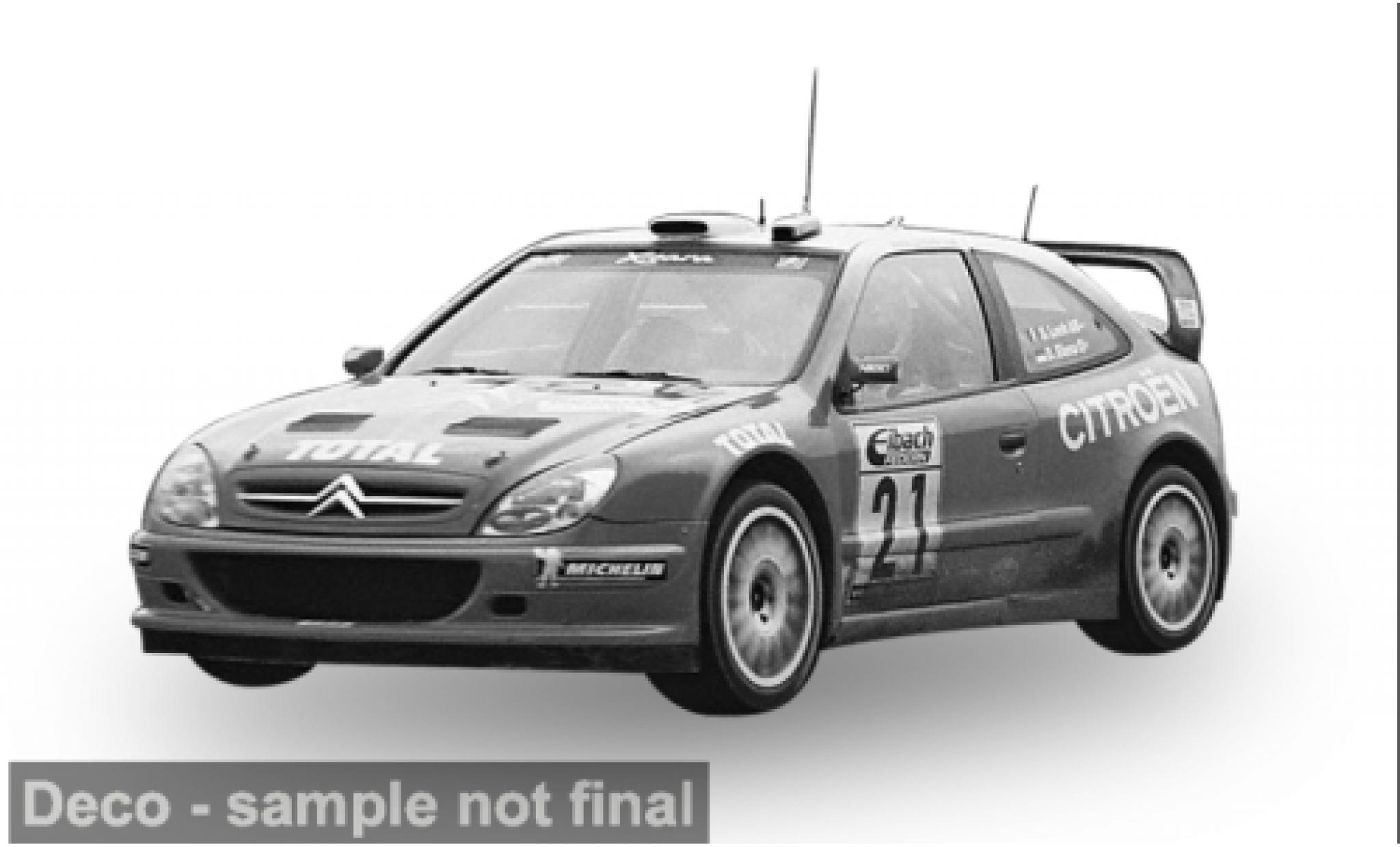 Citroen Xsara 1/18 Sun Star Rally Deutschland 2002 #21 1:18 diecast model cars