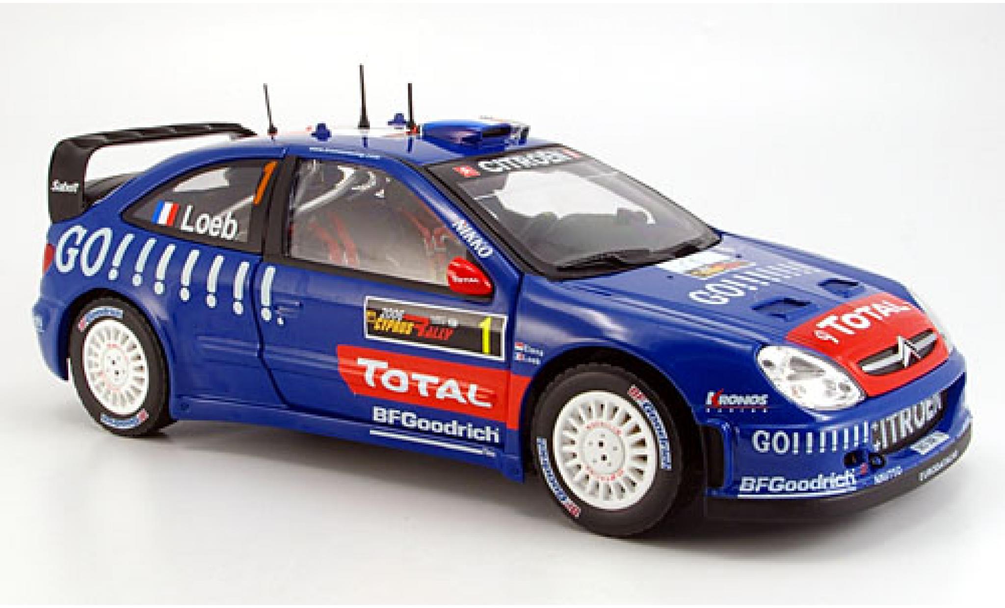 Citroen Xsara 1/18 Sun Star WRC No.1 Total Rally Zypern 2006 diecast model cars