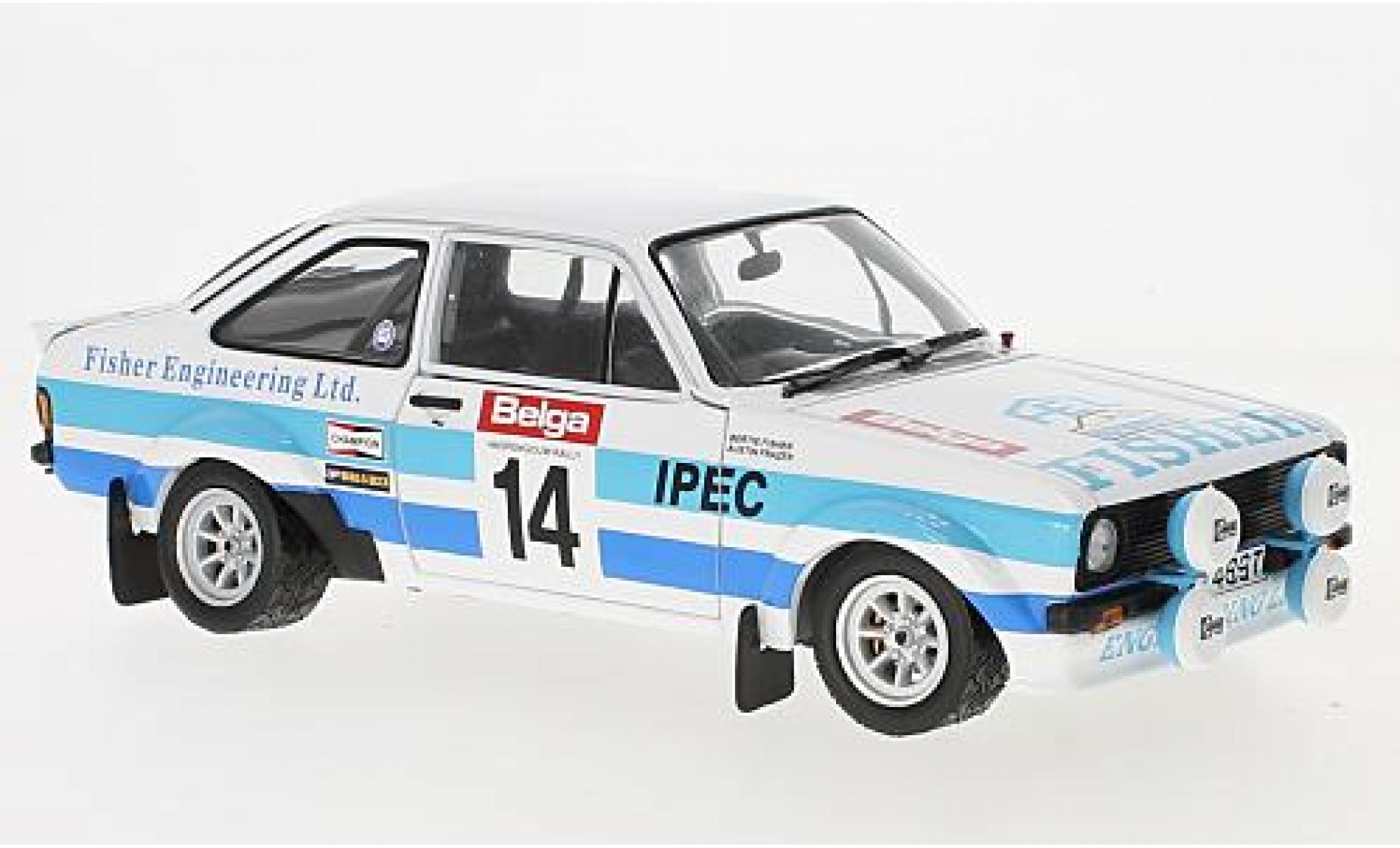 Ford Escort 1/18 Sun Star II RS1800 No.14 Rally Ypern 1981 B.Fisher/A.Frazer diecast model cars