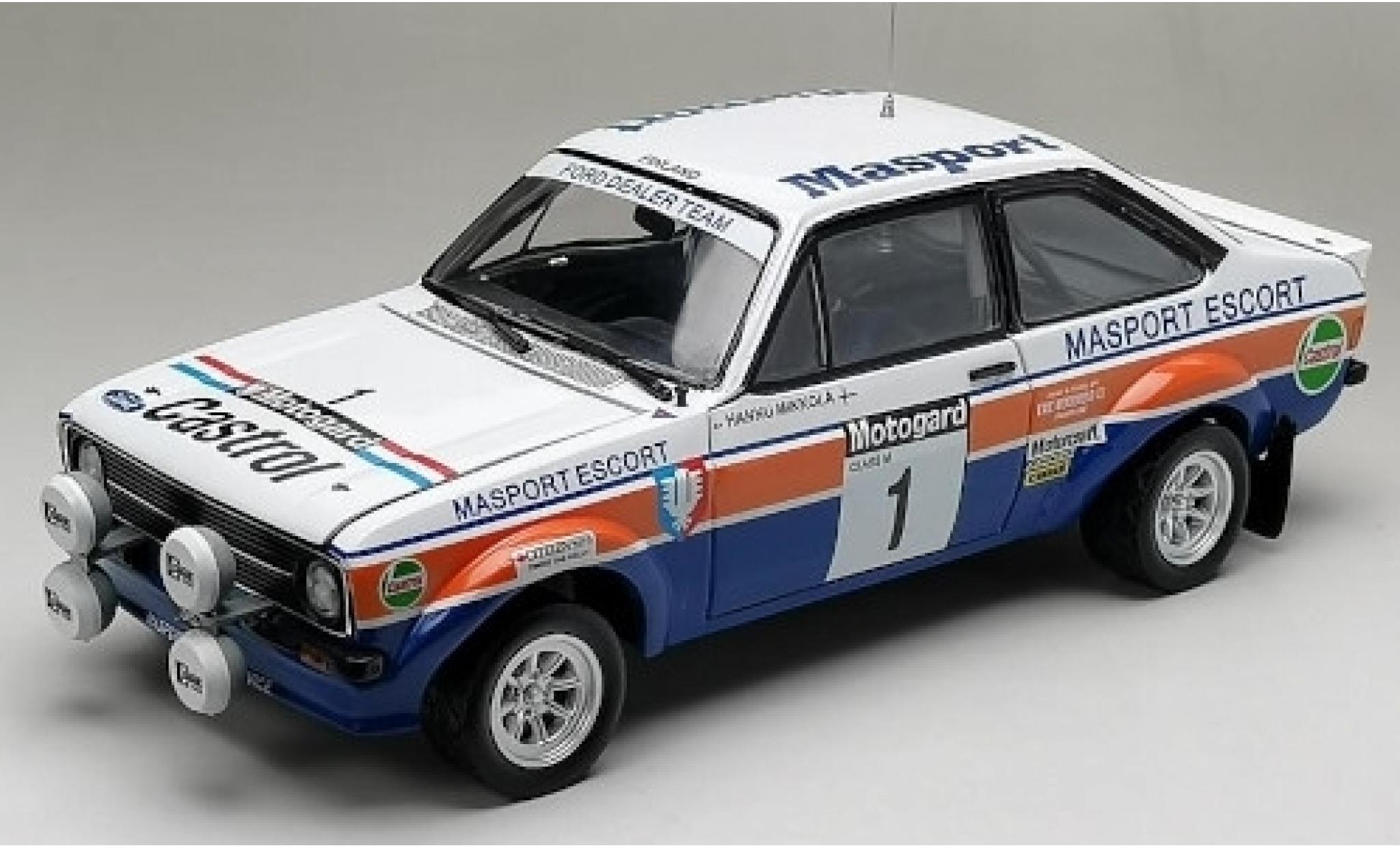 Ford Escort 1/18 Sun Star MkII RS 1800 No.1 Masport Castrol Rally WM Rally Neuseeland 1979 H.Mikkola/A.Hertz diecast model cars