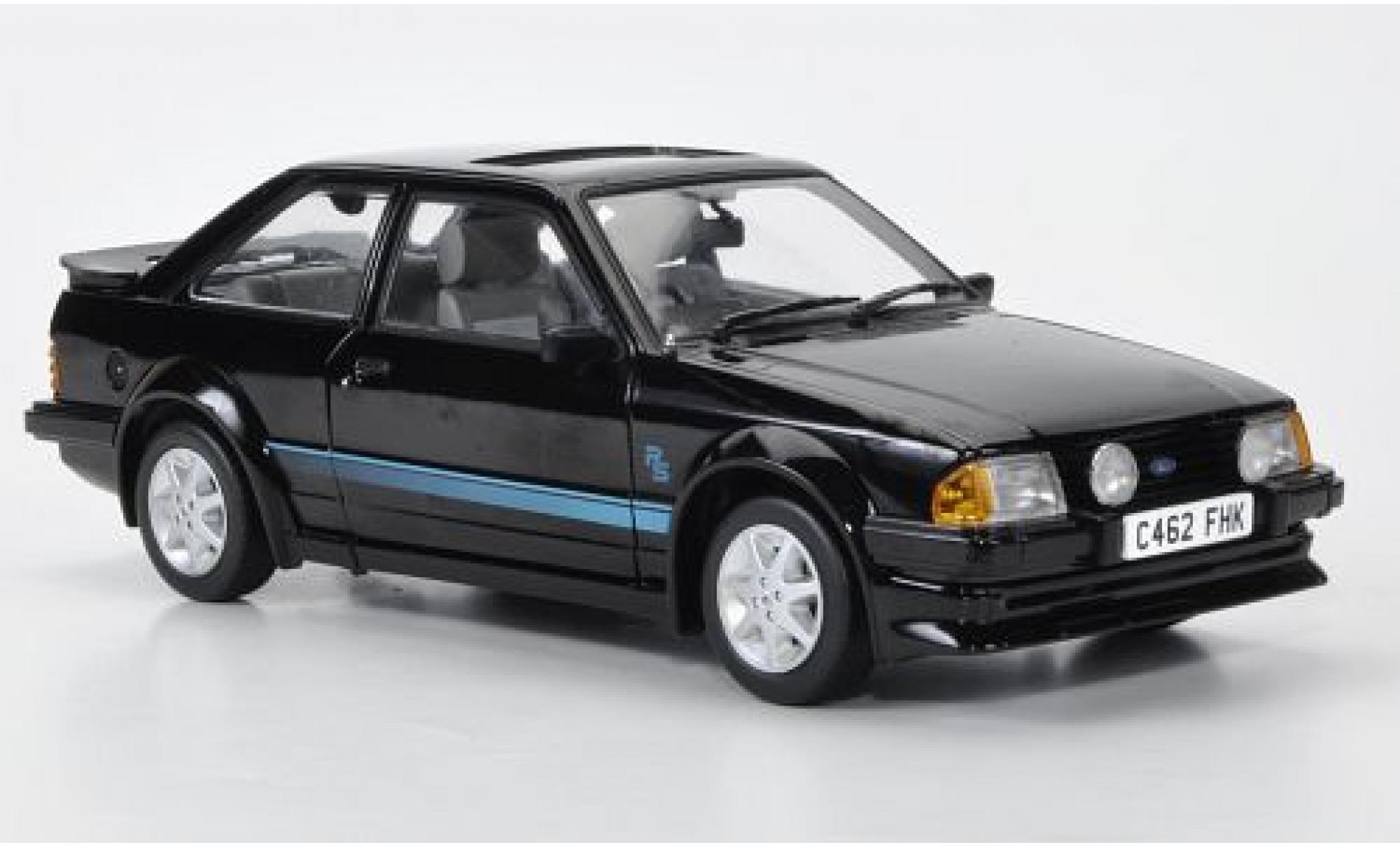 Ford Escort 1/18 Sun Star MKIII RS Turbo black/Dekor RHD 1984 gefahren des Lady Diana diecast model cars