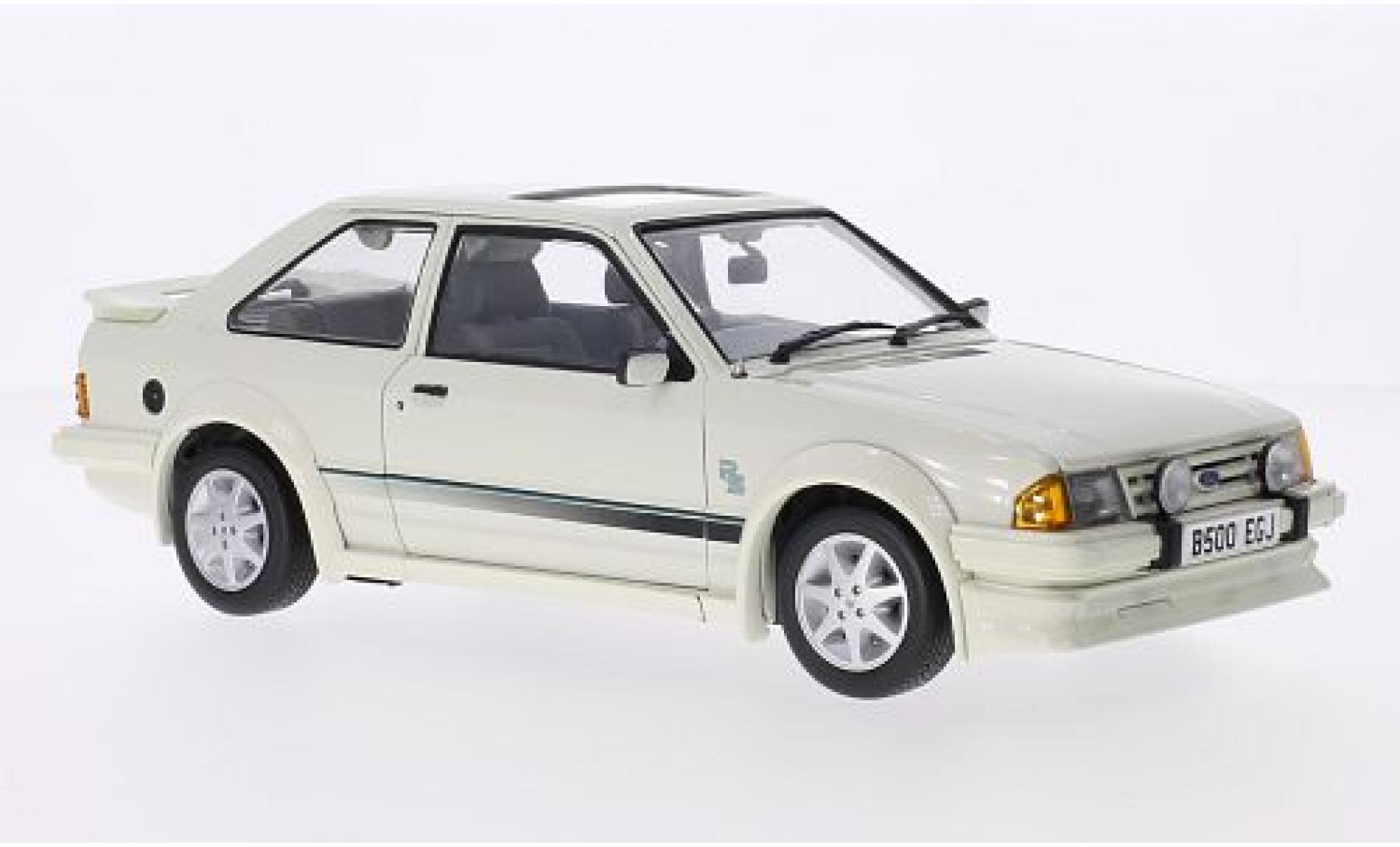 Ford Escort 1/18 Sun Star MkIII RS Turbo white RHD 1984 diecast model cars