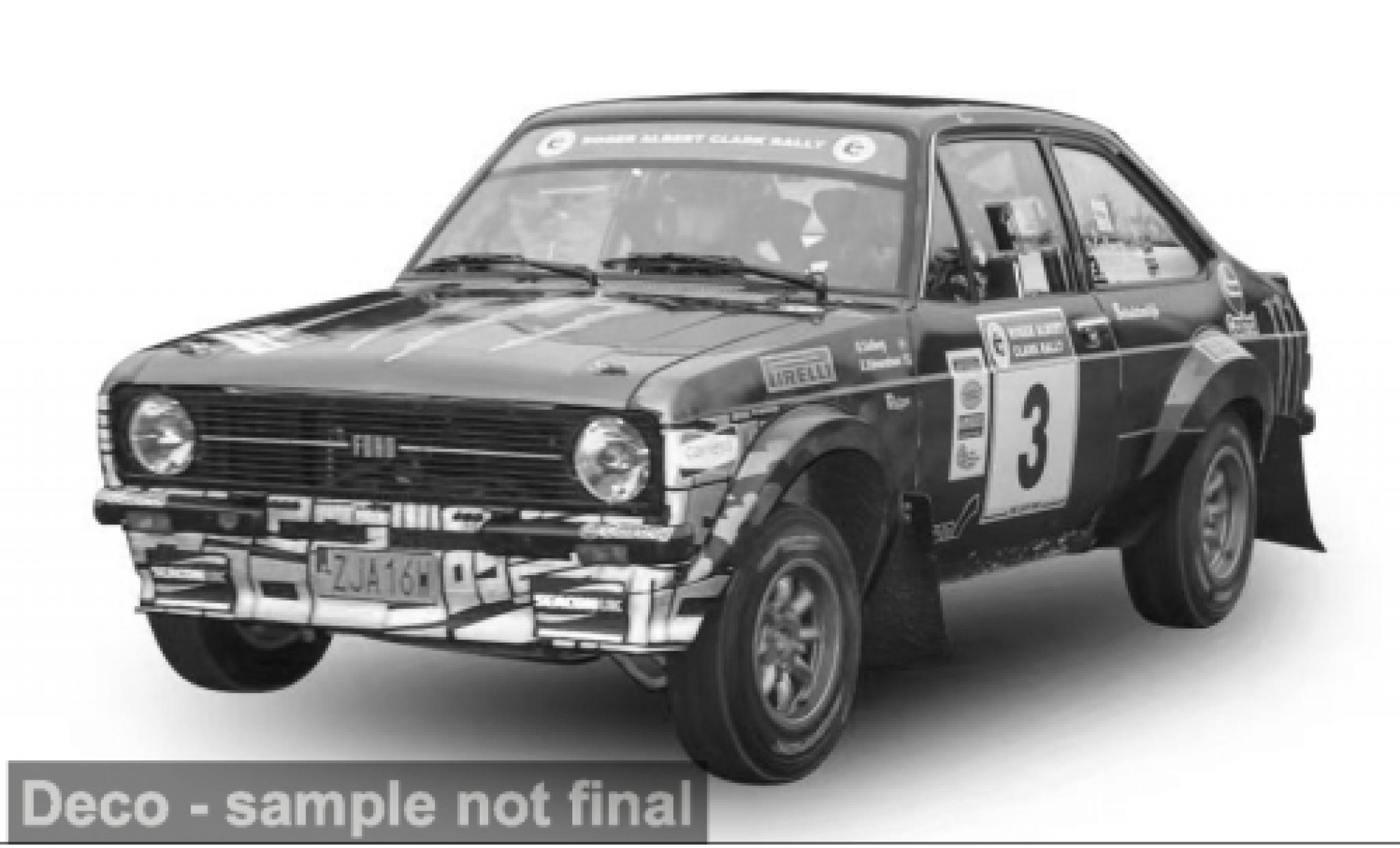 Ford Escort 1/18 Sun Star RS 1800 RAC Rally 2023 #3 1:18 diecast model cars