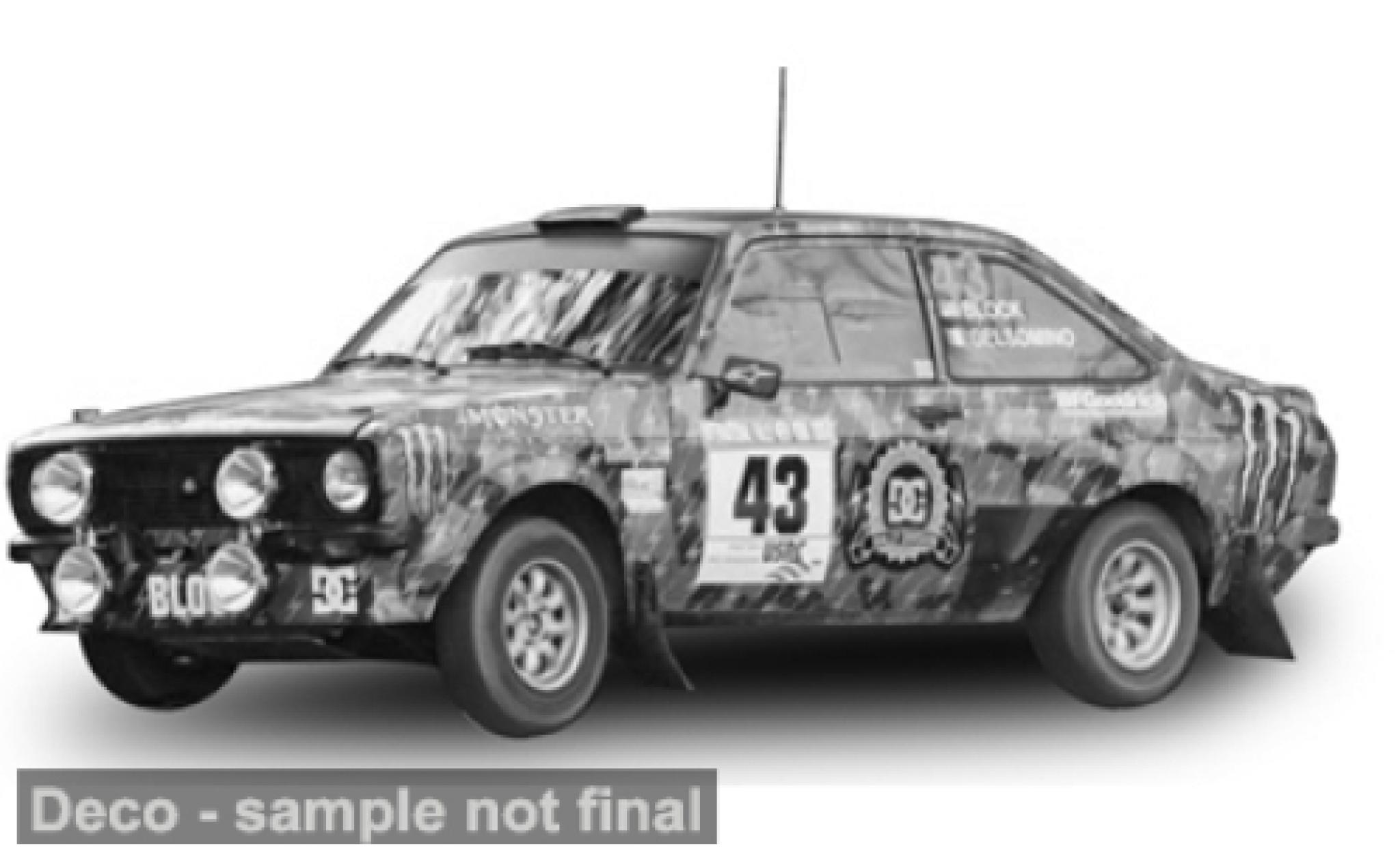 Ford Escort 1/18 Sun Star RS 1800 Rally New York 2023 #43 1:18 diecast model cars
