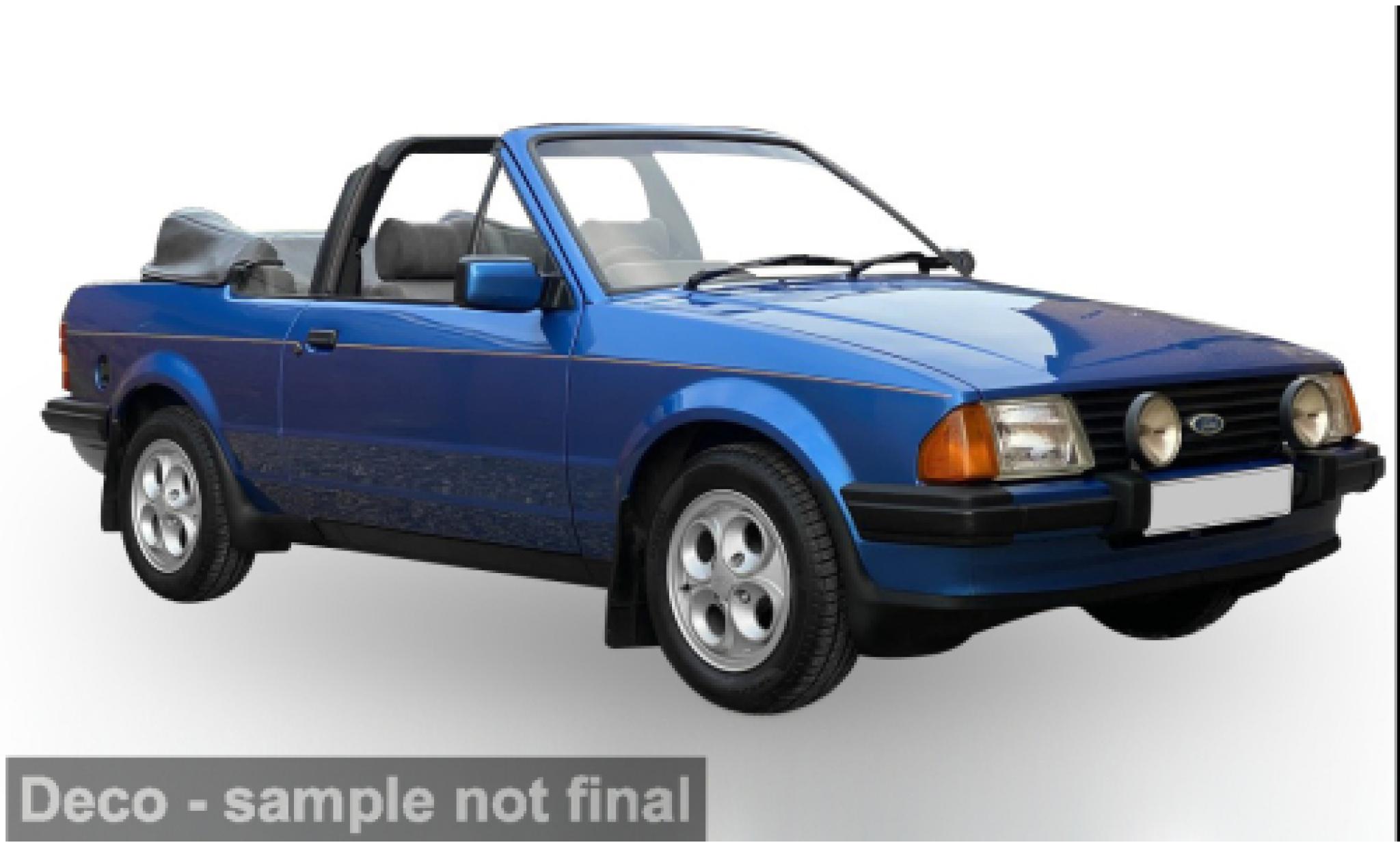Ford Escort 1/18 Sun Star XR3i blue 1984 1:18 diecast model cars