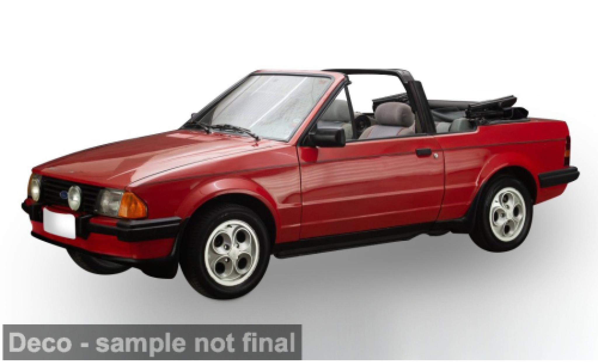 Ford Escort 1/18 Sun Star XR3i red 1984 1:18 diecast model cars