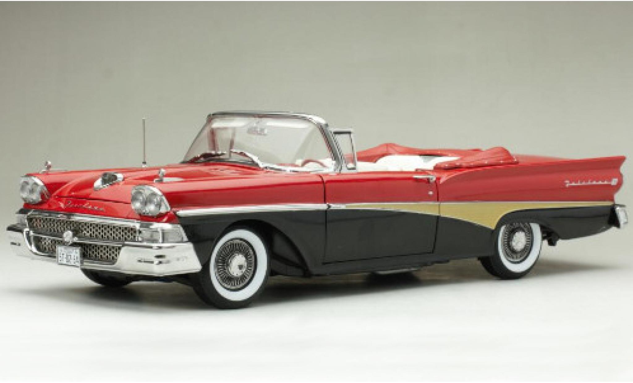 Ford Fairlane 1/18 Sun Star 500 Convertible red/black 1958 diecast model cars
