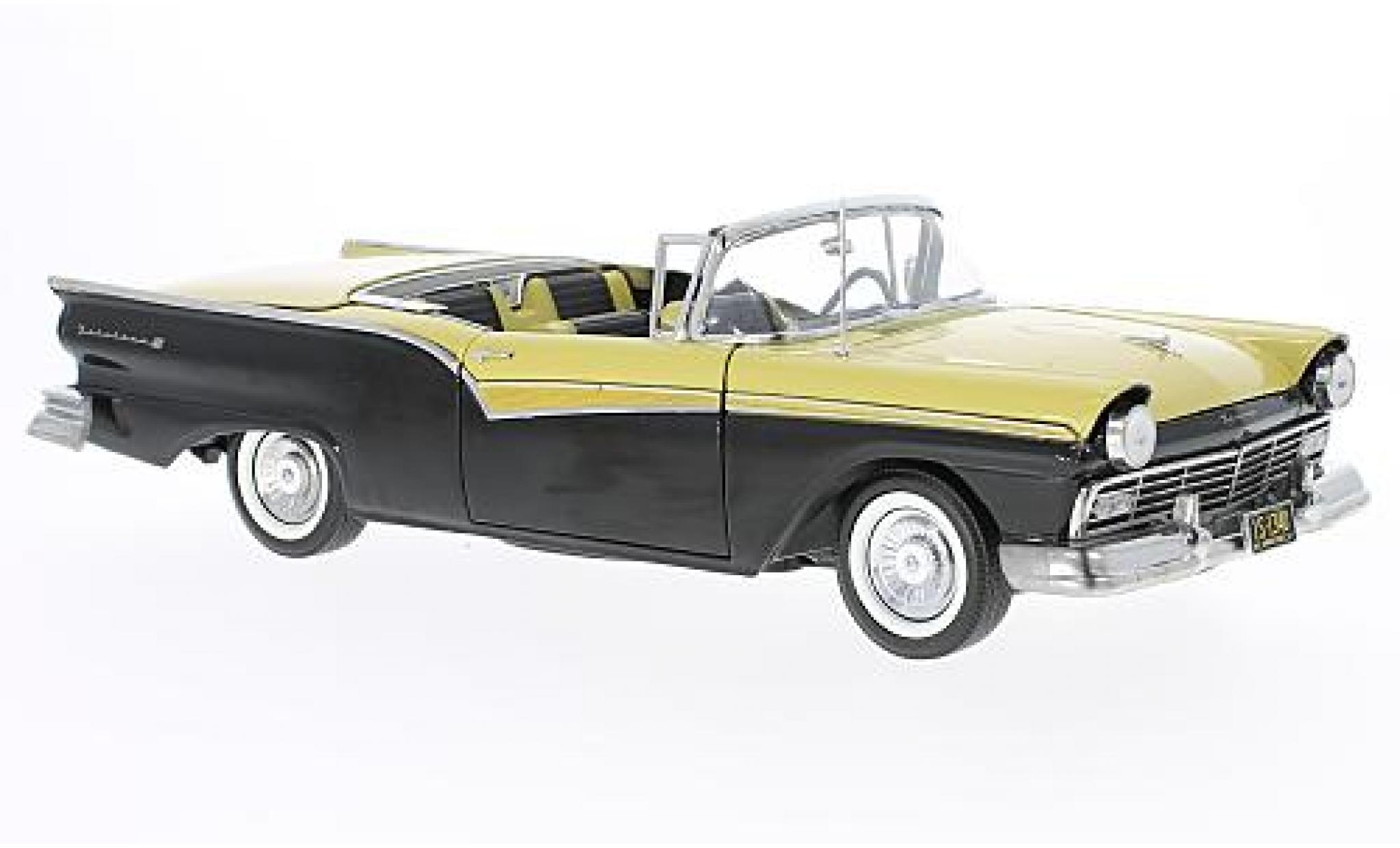 Ford Fairlane 1/18 Sun Star 500 Skyliner black/yellow 1957 diecast model cars