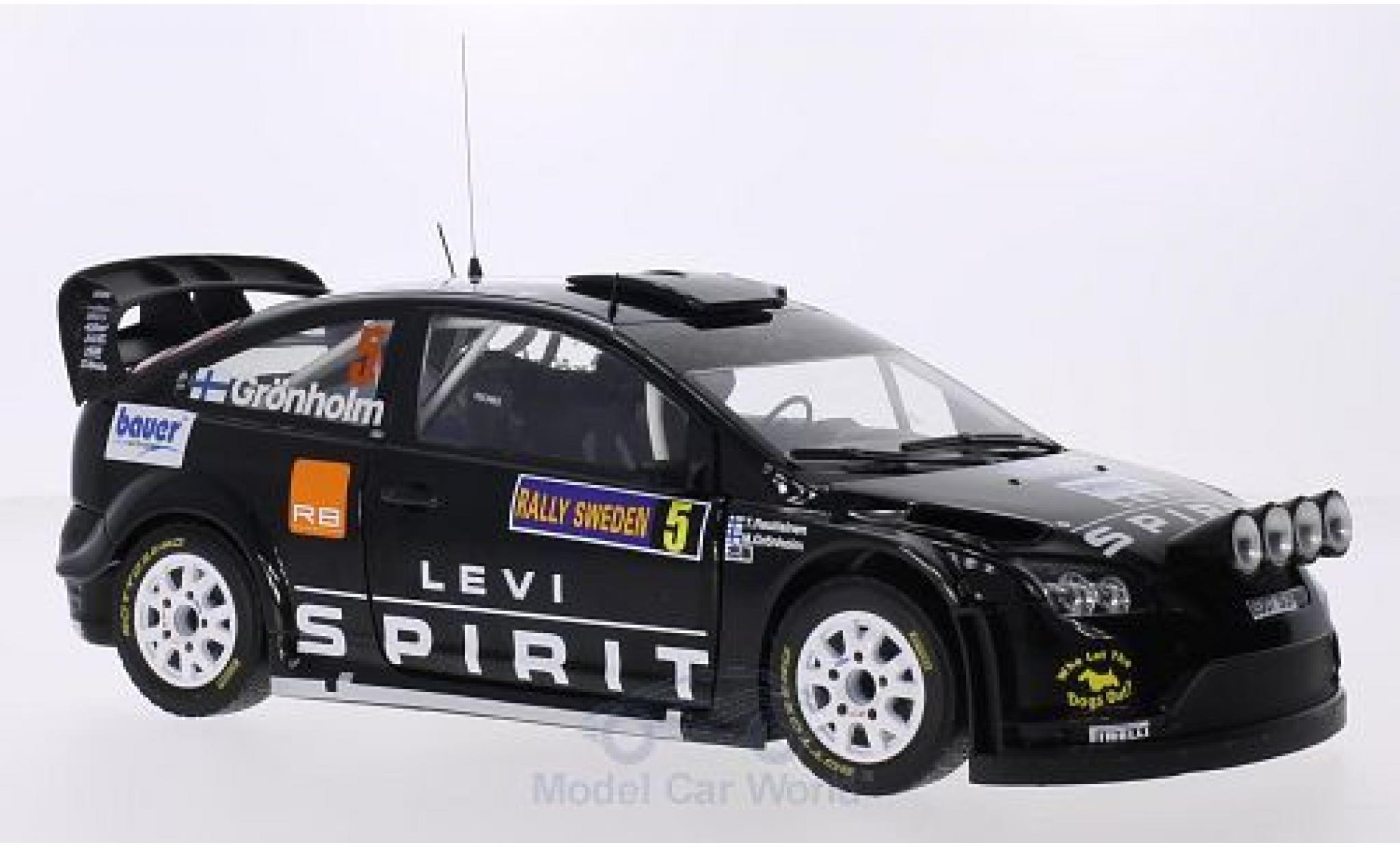 Ford Focus RS WRC 1/18 Sun Star RS WRC08 No.5 M-Sport Levi Spirit Rally Finnland 2010 M.Gr&ouml;nholm/T.Rautiainen diecast model cars